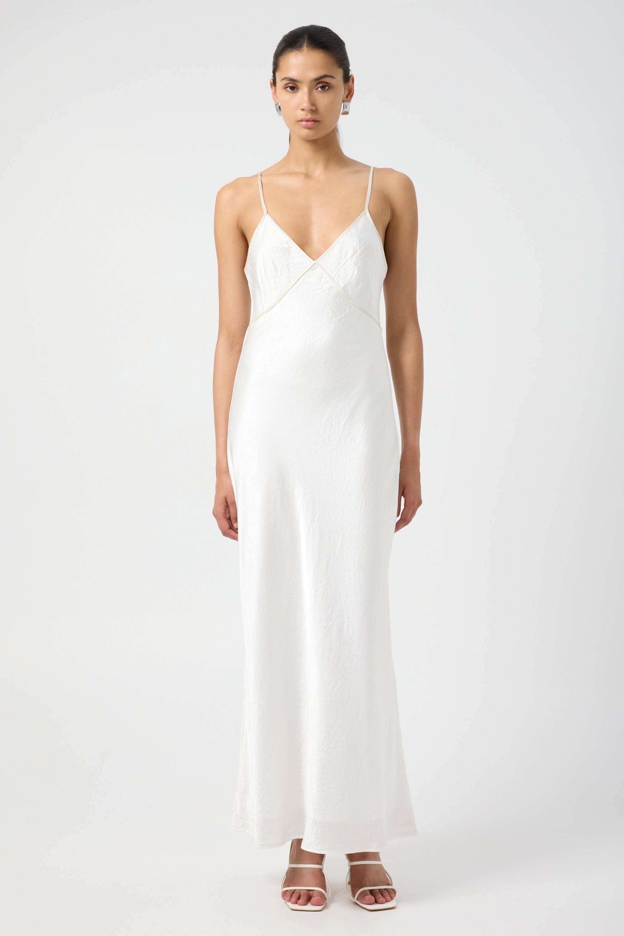 CRUSH CONTRAST BIND CAMI DRESS | WHITE & CREAM | THIRD FORM | Women's Australian Fashion — THIRD FORM CRUSH CONTRAST BIND CAMI DRESS | WHITE & CREAM | THIRD FORM | Women's Australian Fashion — THIRD FORM