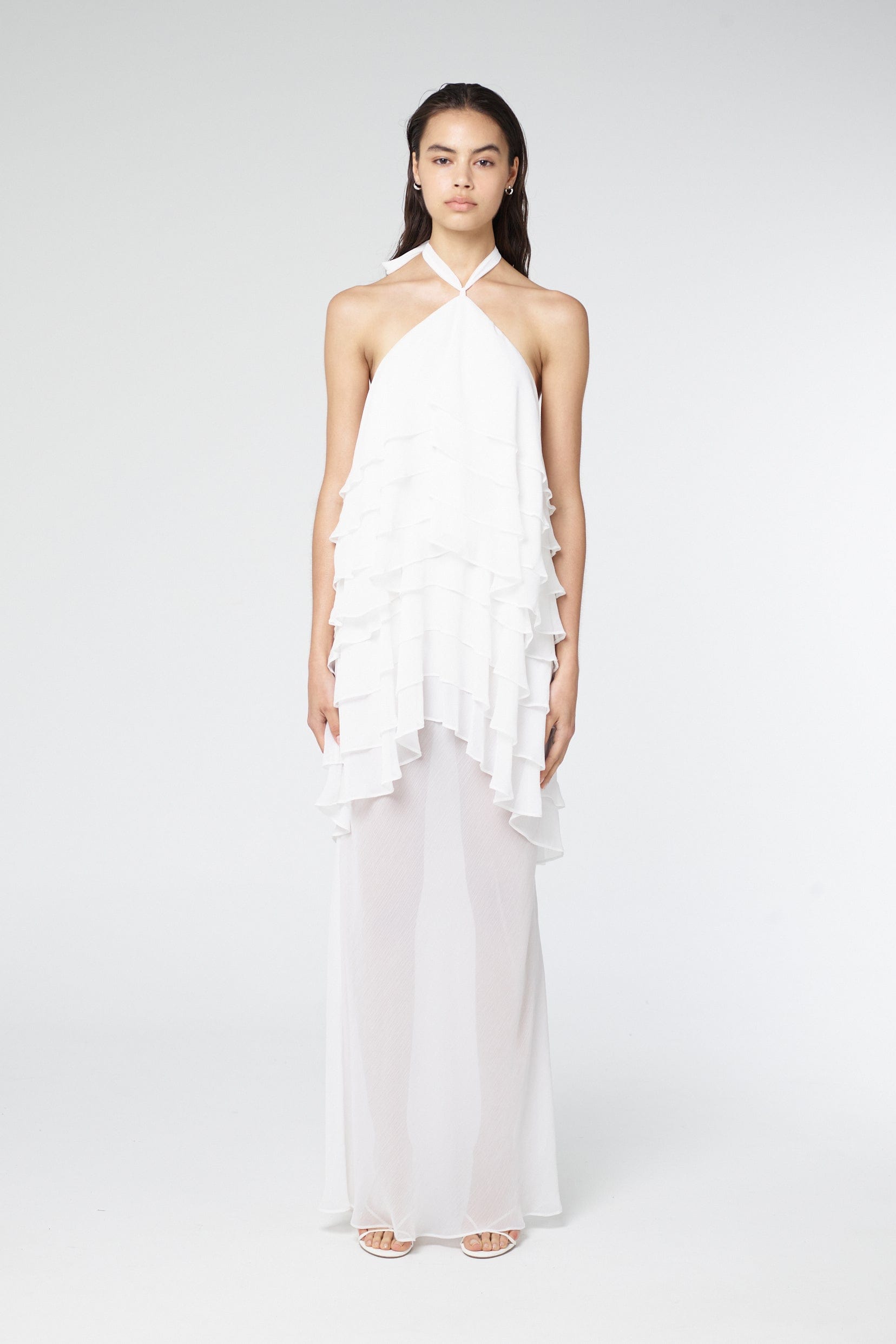 GAIA TIERED MAXI DRESS | WHITE | THIRD FORM | Women's Australian Fashion THIRD FORM - International GAIA TIERED MAXI DRESS | WHITE | THIRD FORM | Women's Australian Fashion THIRD FORM - International