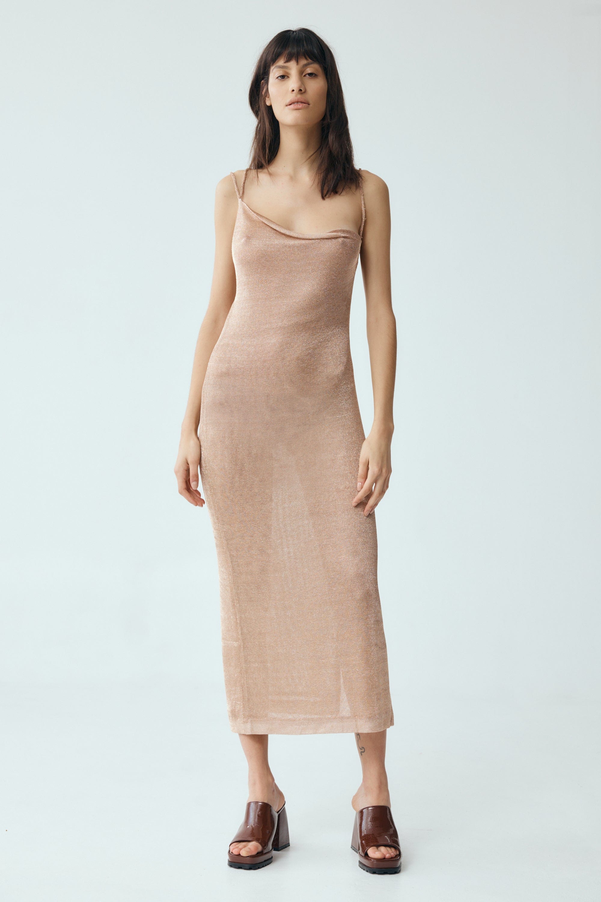 HEAVY METAL KNIT COWL SLIP | ROSE GOLD | Third Form | Women's Sale | Shop Now THIRD FORM - International HEAVY METAL KNIT COWL SLIP | ROSE GOLD | Third Form | Women's Sale | Shop Now THIRD FORM - International