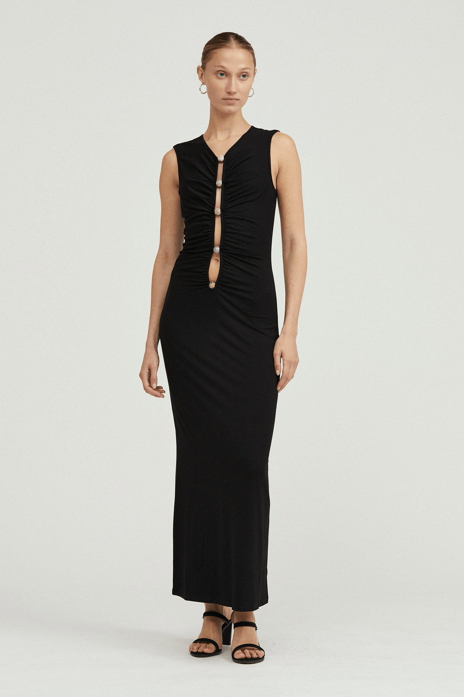 Kleding Clearance Zussss Kleding HIDDEN GEM TANK MAXI DRESS BLACK