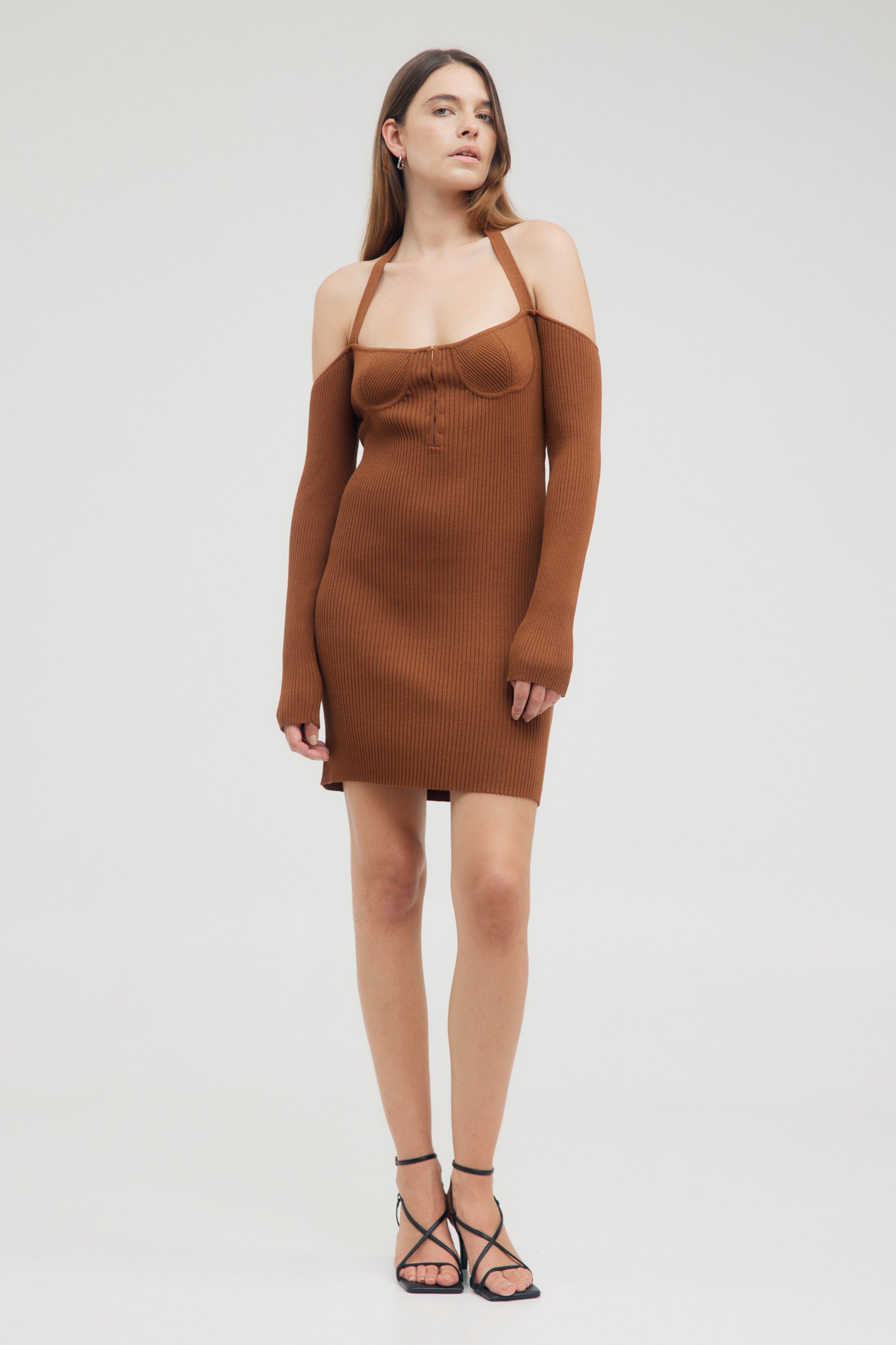 HOOKED IN KNIT HALTER MINI | CINNAMON | Third Form | Women's Sale Dresses | Shop Now THIRD FORM - International HOOKED IN KNIT HALTER MINI | CINNAMON | Third Form | Women's Sale Dresses | Shop Now THIRD FORM - International