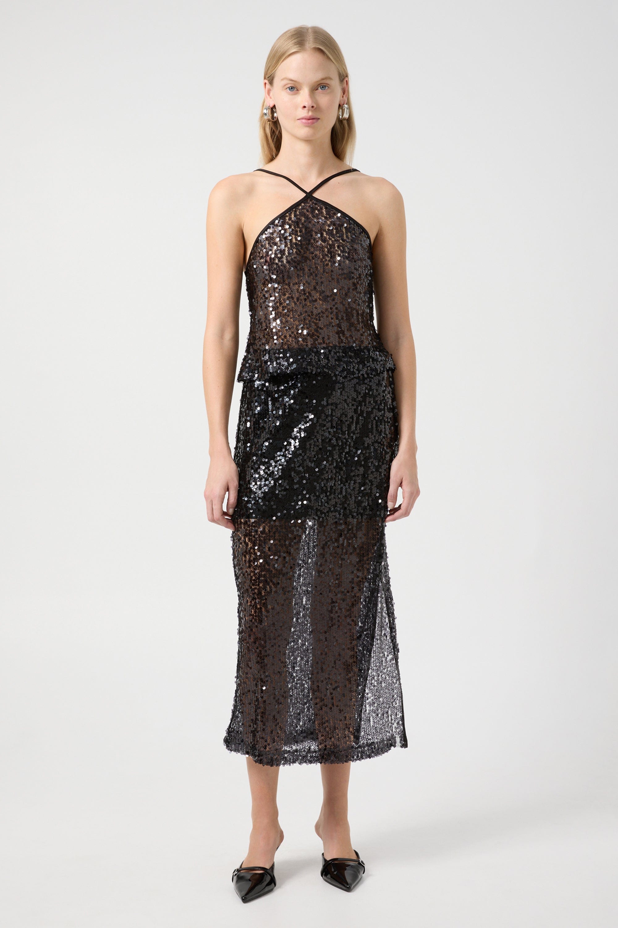 REFLECTION SEQUIN MIDI SKIRT | BLACK | THIRD FORM | Women's Australian Fashion THIRD FORM - International REFLECTION SEQUIN MIDI SKIRT | BLACK | THIRD FORM | Women's Australian Fashion THIRD FORM - International