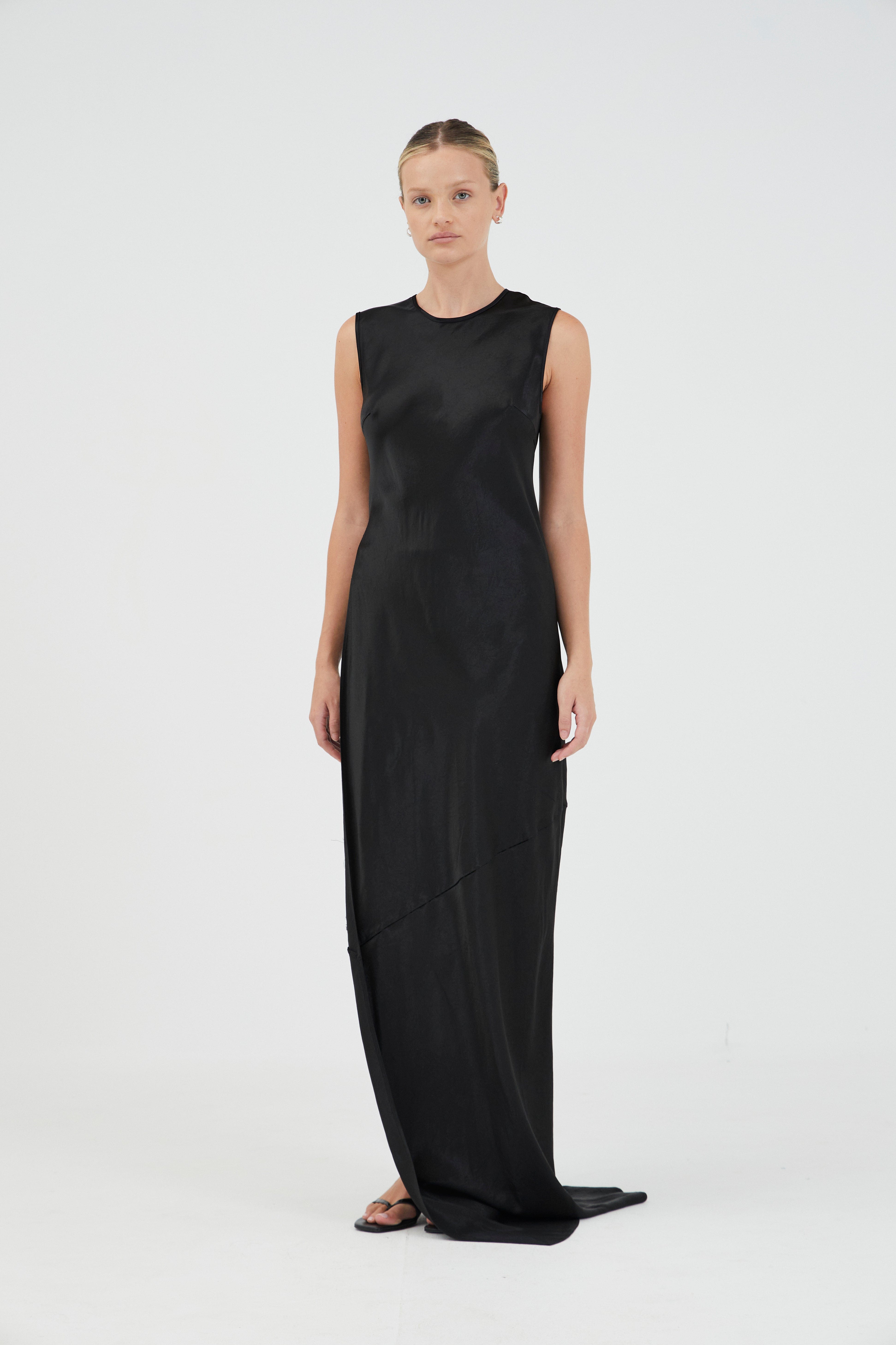 REVERY HIGH SPLIT TANK DRESS | BLACK | THIRD FORM | Women's Australian Fashion THIRD FORM - International REVERY HIGH SPLIT TANK DRESS | BLACK | THIRD FORM | Women's Australian Fashion THIRD FORM - International