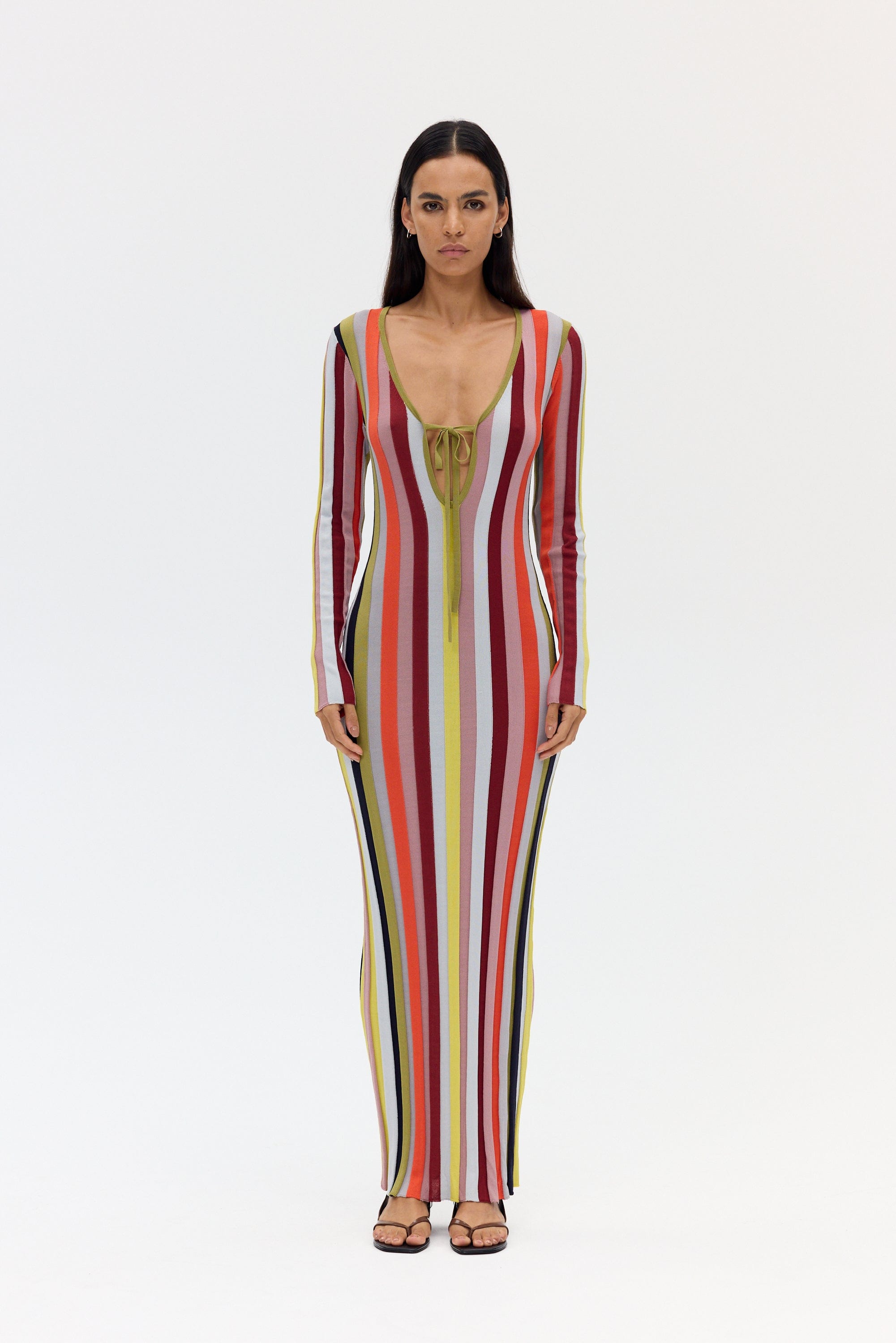RHYTHM KNIT MAXI DRESS | MIRAGE STRIPE | THIRD FORM | Women's Australian Fashion THIRD FORM - International RHYTHM KNIT MAXI DRESS | MIRAGE STRIPE | THIRD FORM | Women's Australian Fashion THIRD FORM - International