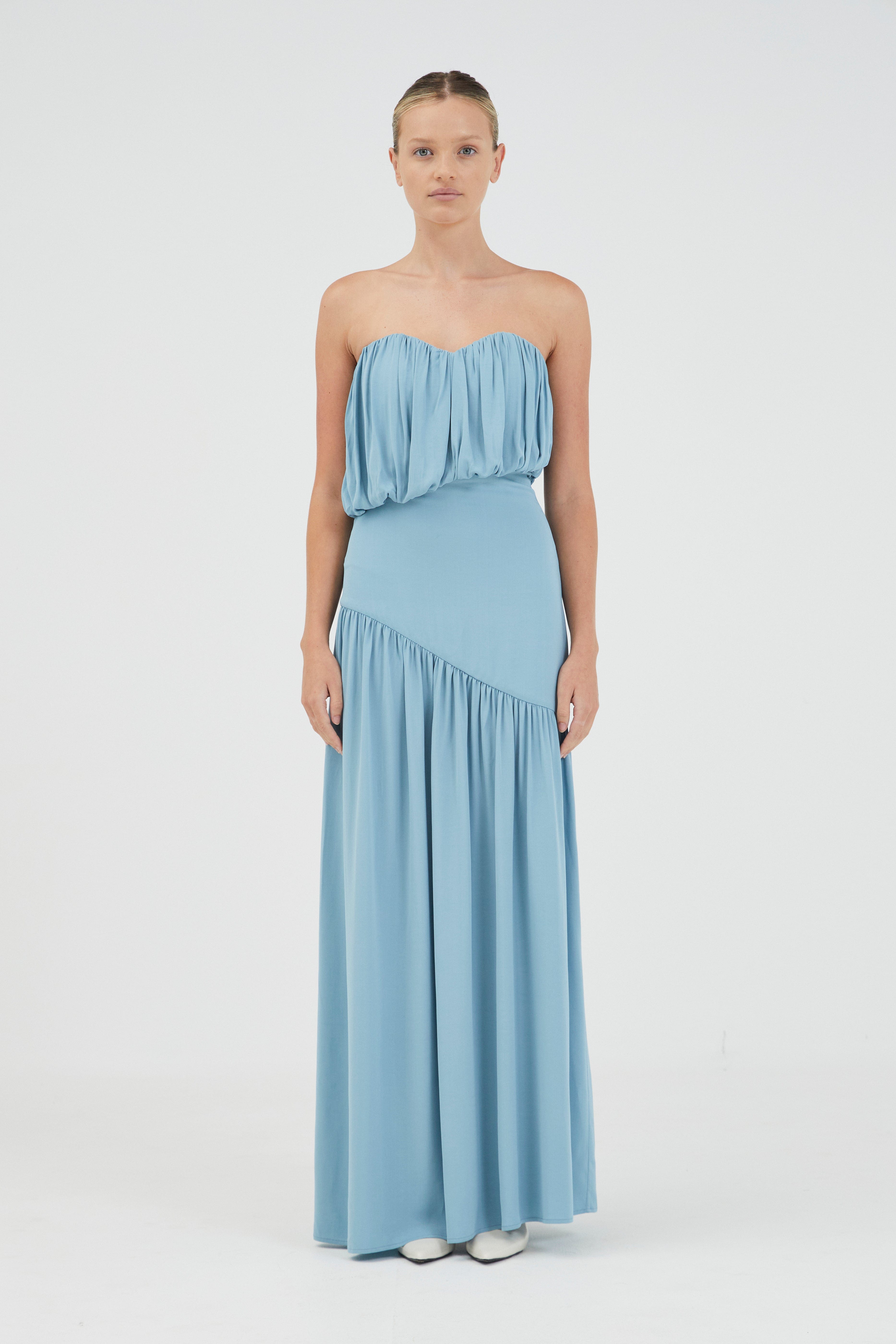 SERAPHIC STRAPLESS MAXI DRESS | AQUATIC | THIRD FORM | Women's Australian Fashion THIRD FORM - International SERAPHIC STRAPLESS MAXI DRESS | AQUATIC | THIRD FORM | Women's Australian Fashion THIRD FORM - International