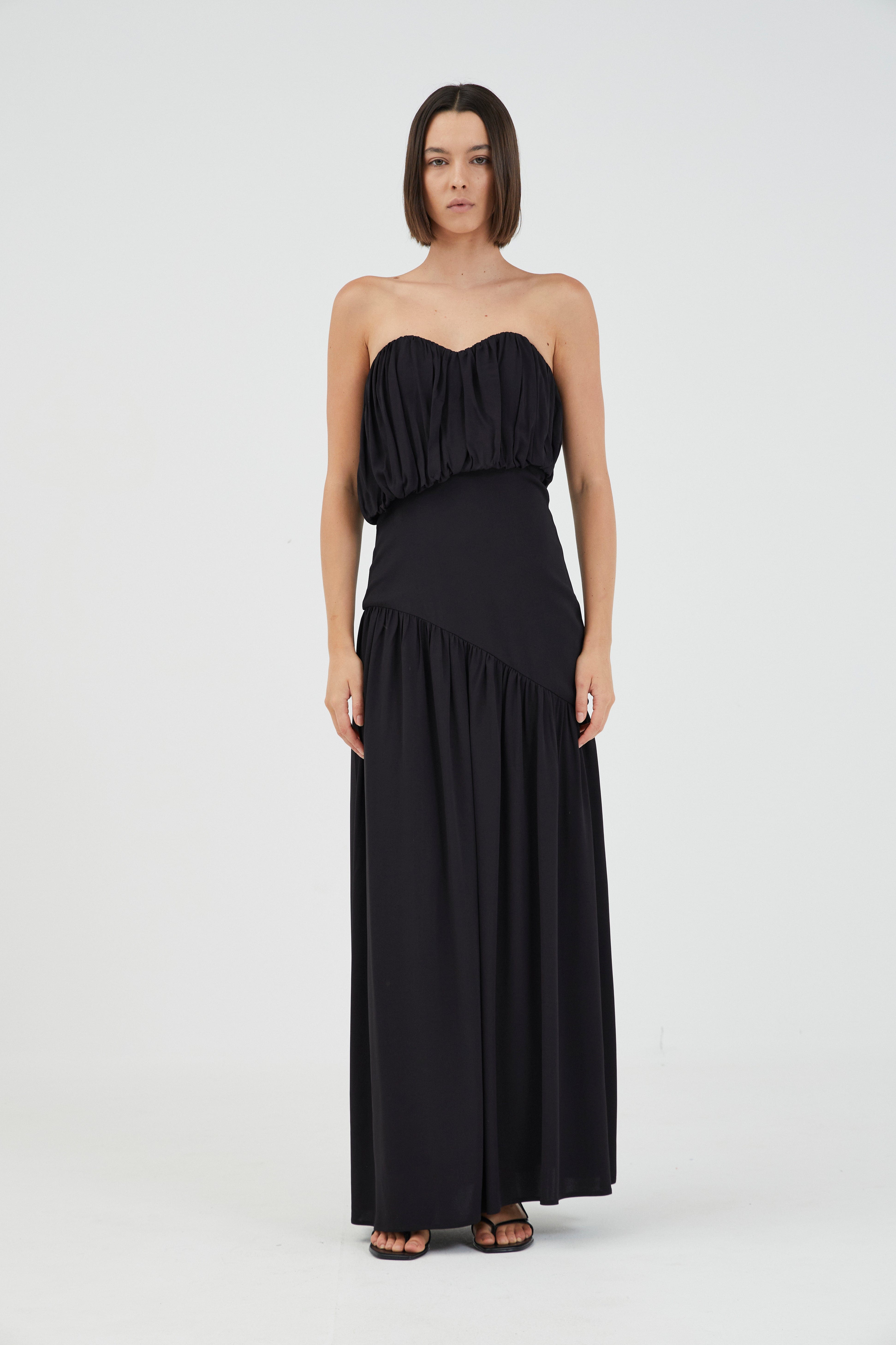 SERAPHIC STRAPLESS MAXI DRESS | BLACK | THIRD FORM | Women's Australian Fashion THIRD FORM - International SERAPHIC STRAPLESS MAXI DRESS | BLACK | THIRD FORM | Women's Australian Fashion THIRD FORM - International