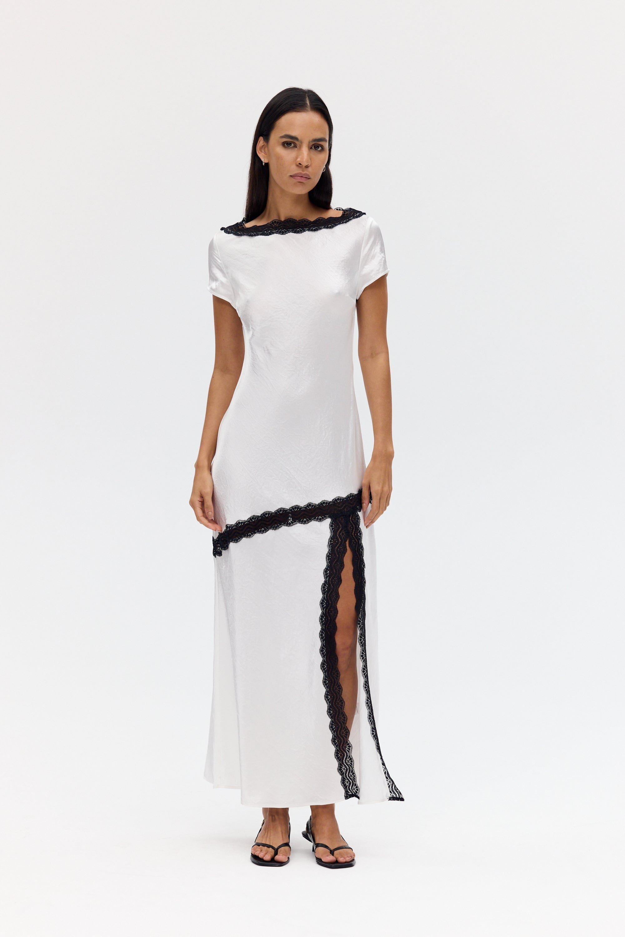 SEVIN LACE TRIM TEE DRESS | IVORY | THIRD FORM | Women's Australian Fashion THIRD FORM - International SEVIN LACE TRIM TEE DRESS | IVORY | THIRD FORM | Women's Australian Fashion THIRD FORM - International