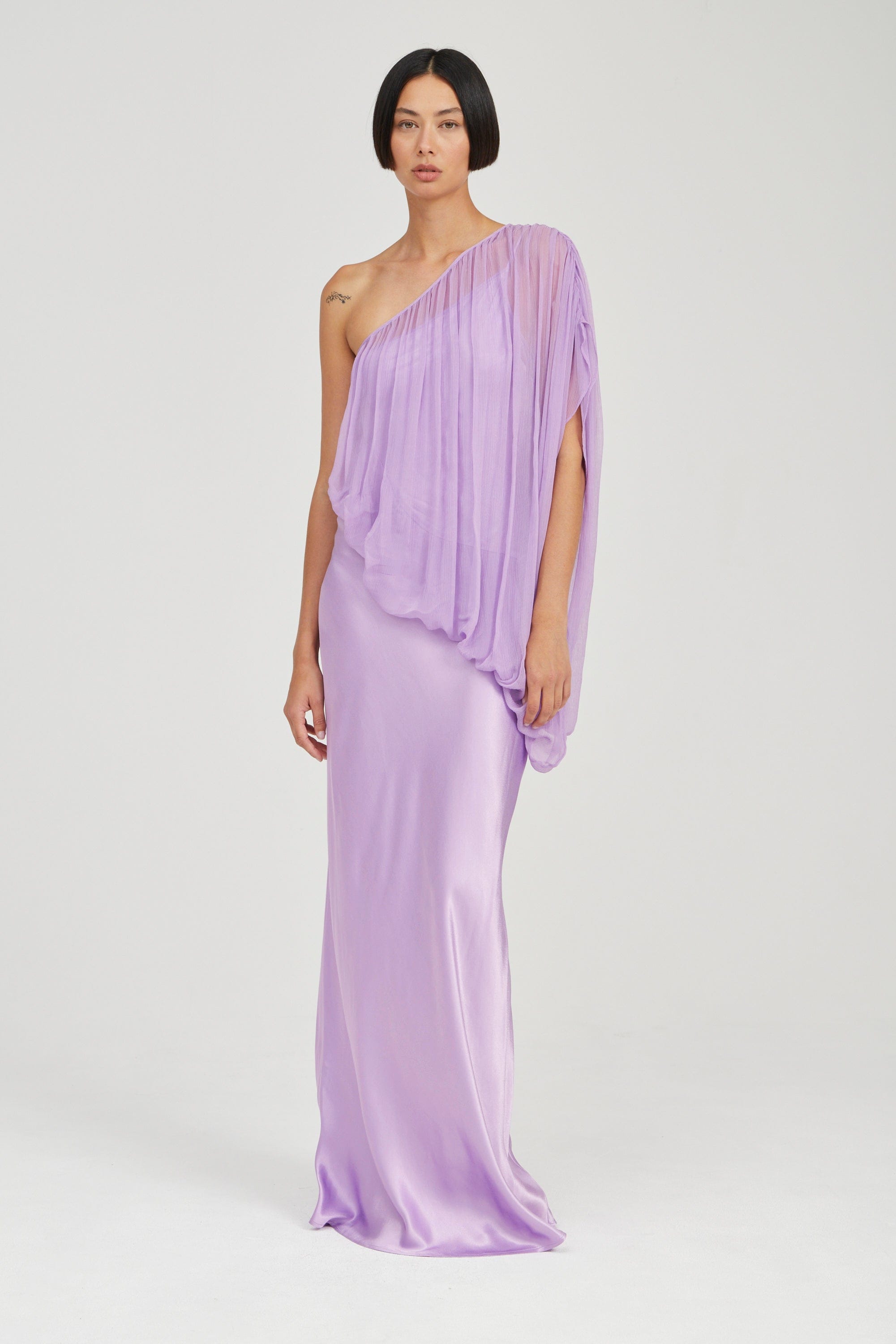 SOLSTICE ONE SHOULDER FLOOR LENGTH | LAVENDER | THIRD FORM | Women's Australian Fashion THIRD FORM - International SOLSTICE ONE SHOULDER FLOOR LENGTH | LAVENDER | THIRD FORM | Women's Australian Fashion THIRD FORM - International
