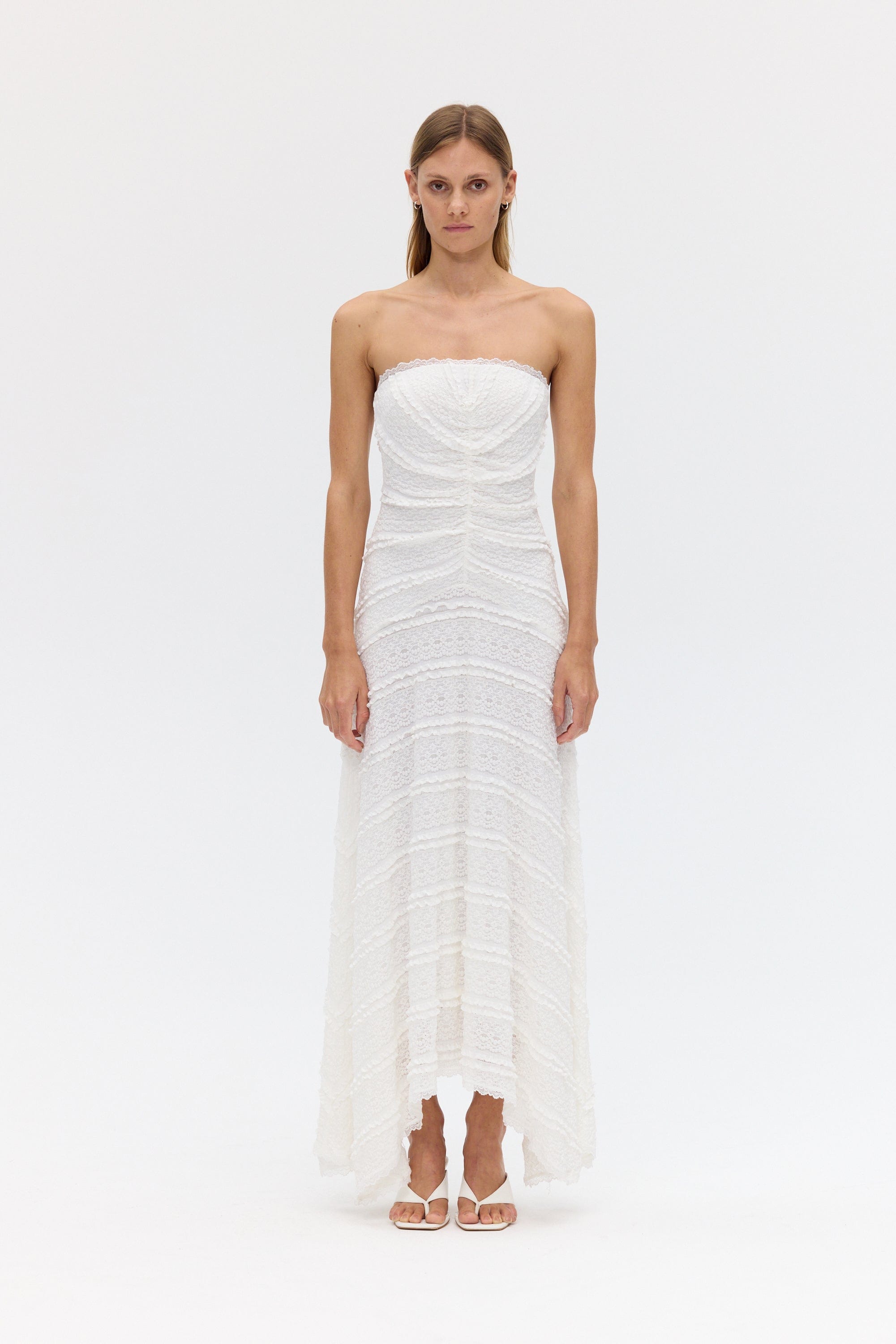 SWAY STRAPLESS DRESS | MILK | THIRD FORM | Women's Australian Fashion THIRD FORM - International SWAY STRAPLESS DRESS | MILK | THIRD FORM | Women's Australian Fashion THIRD FORM - International