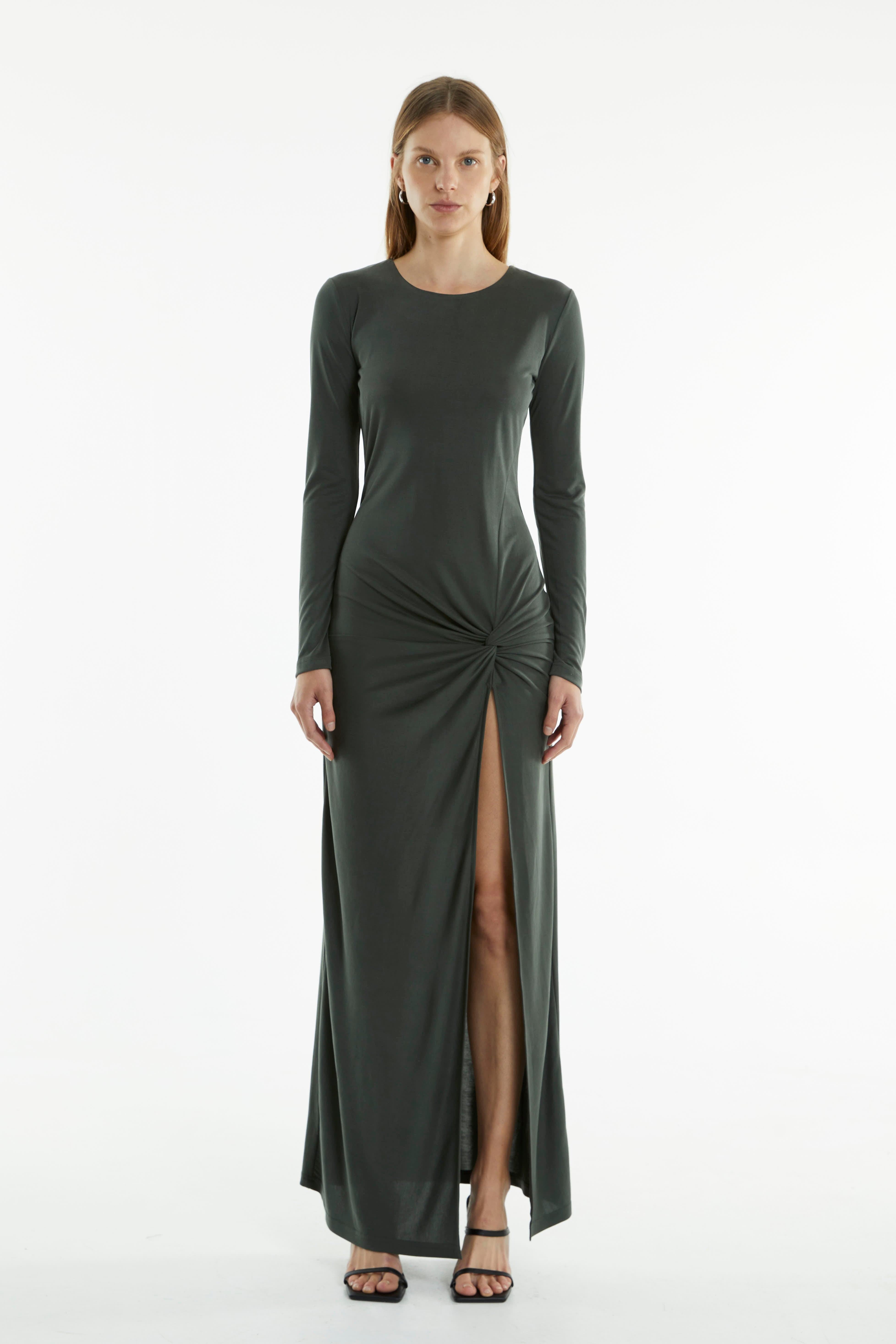TURN AROUND TWIST MAXI DRESS | FOREST | Third Form | Event Ready Dresses & Fashion THIRD FORM - International TURN AROUND TWIST MAXI DRESS | FOREST | Third Form | Event Ready Dresses & Fashion THIRD FORM - International