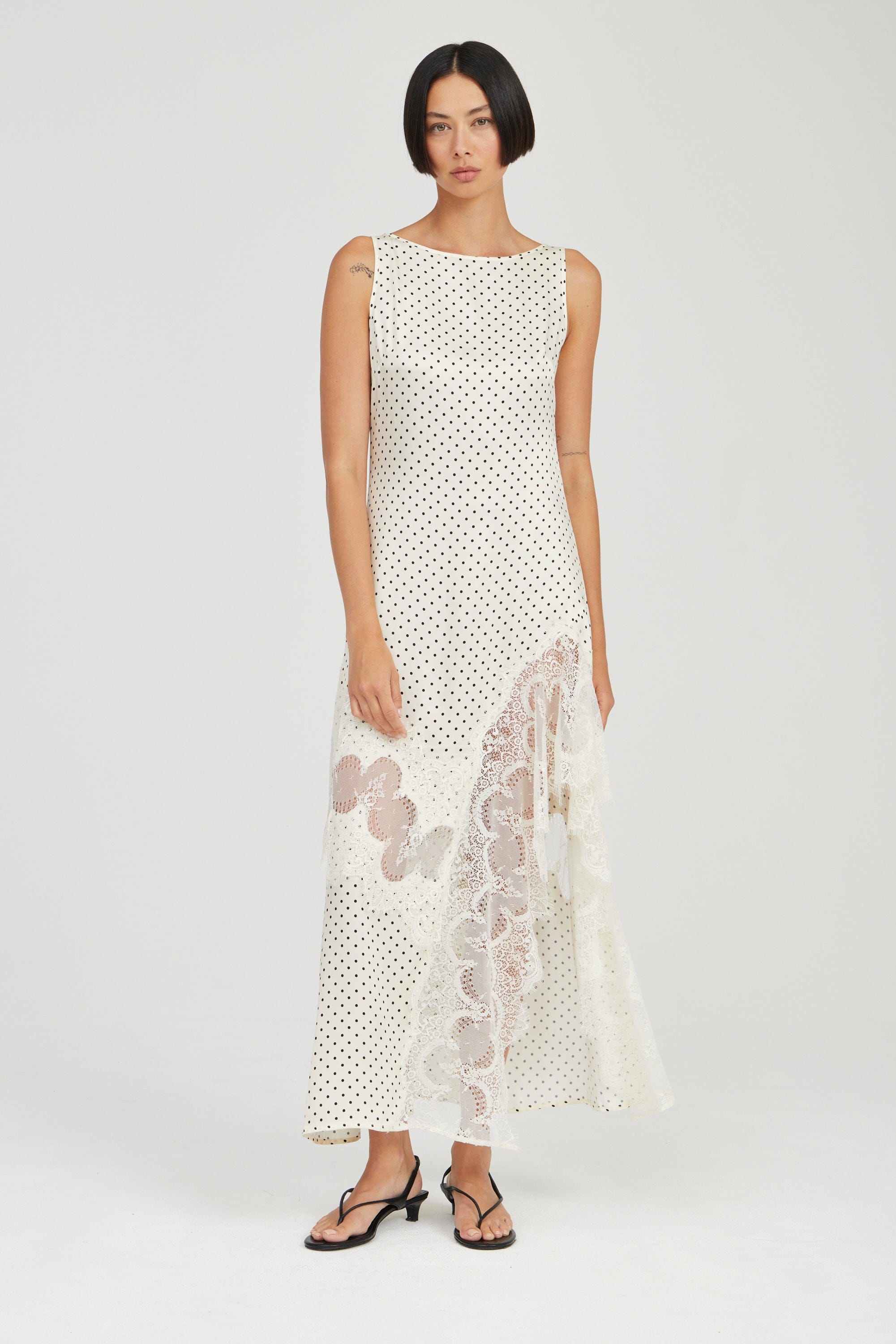 VISIONS LACE FRILL DRESS | CREAM POLKA DOT | THIRD FORM | Women's Australian Fashion THIRD FORM - International VISIONS LACE FRILL DRESS | CREAM POLKA DOT | THIRD FORM | Women's Australian Fashion THIRD FORM - International