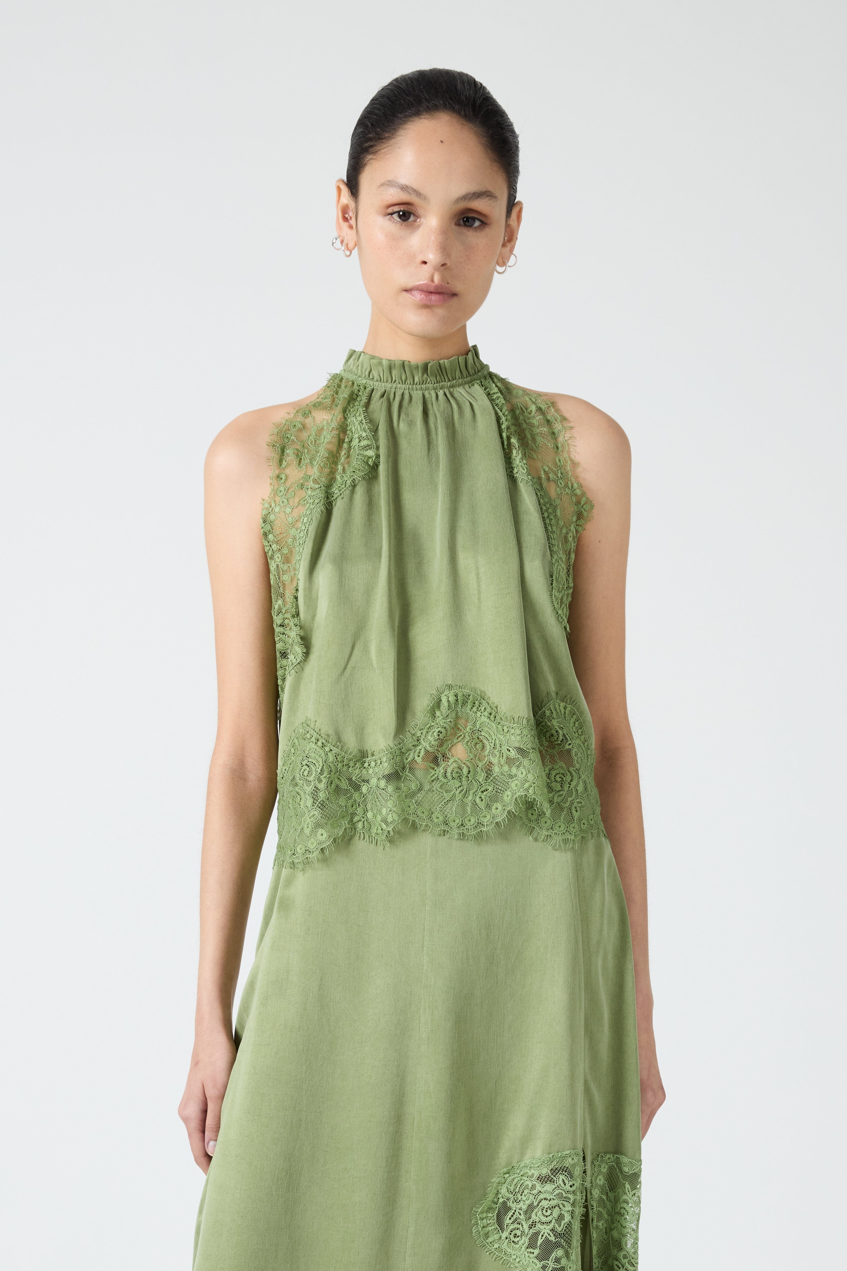 VISIONS LACE TOP | SAGE | THIRD FORM | Women's Australian Fashion THIRD FORM - International VISIONS LACE TOP | SAGE | THIRD FORM | Women's Australian Fashion THIRD FORM - International