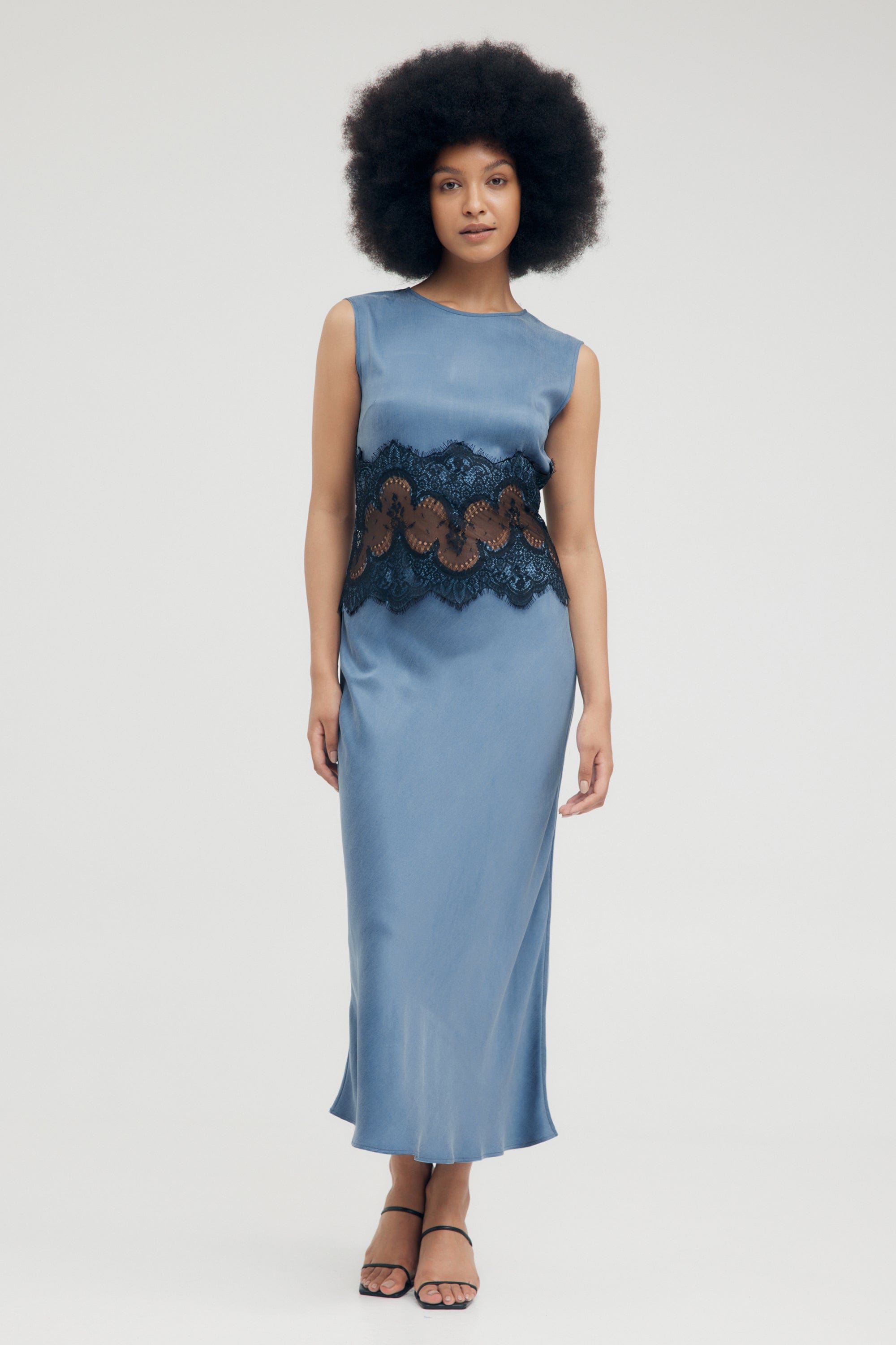 tank lace dress VISIONS LACE TRIM TANK DRESS | SAPPHIRE | THIRD FORM | Women's Fashion on Sale | Shop Now THIRD FORM