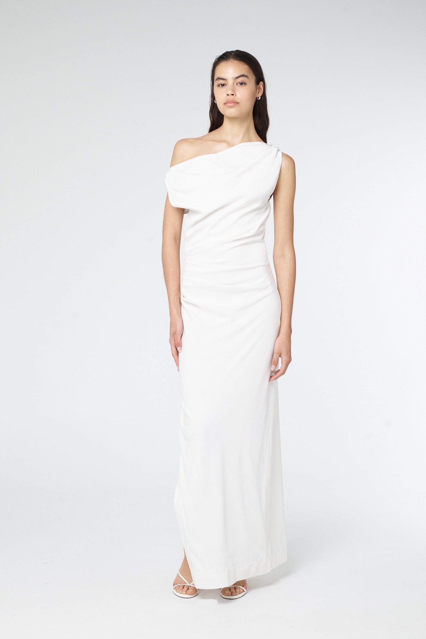 ATHENA OFF SHOULDER MAXI DRESS | CLOUD THIRD FORM - International ATHENA OFF SHOULDER MAXI DRESS | CLOUD THIRD FORM - International