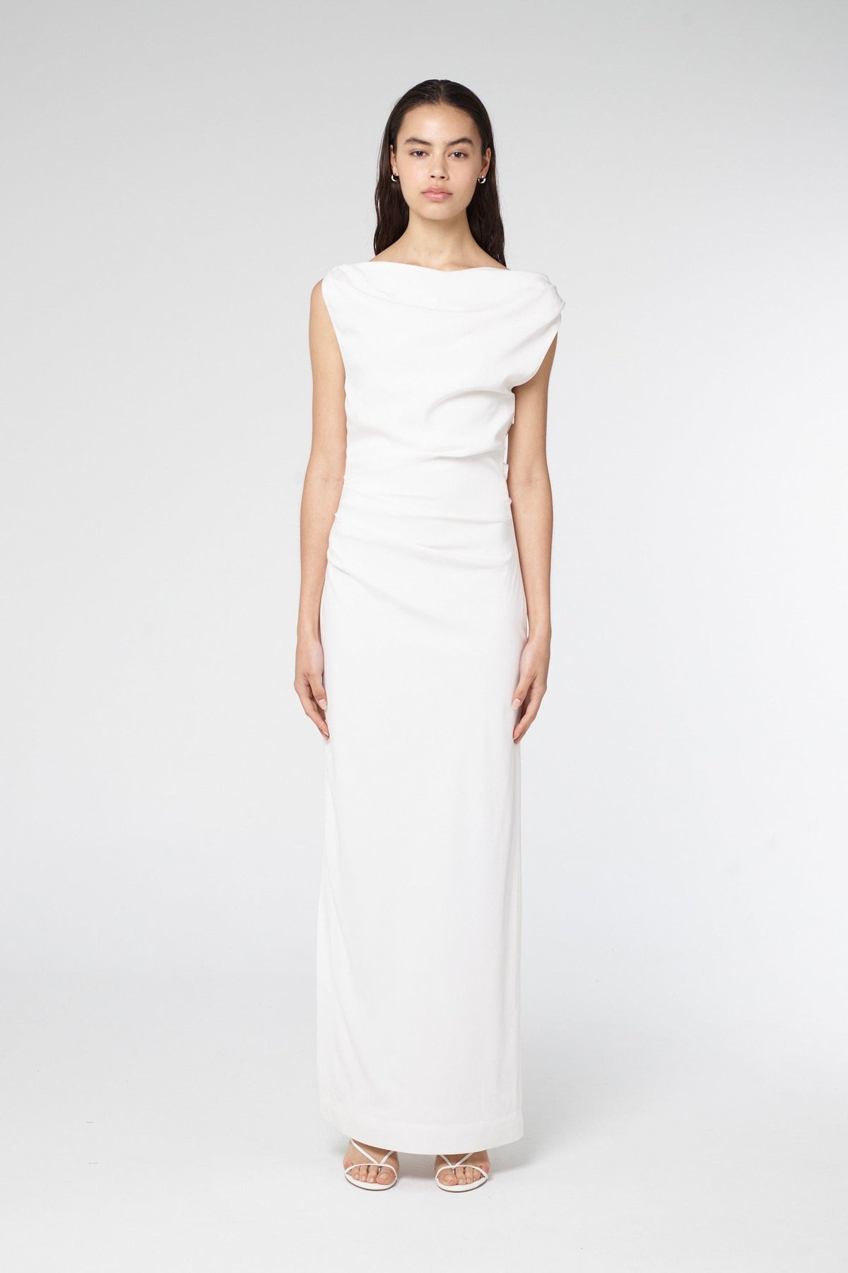 ATHENA OFF SHOULDER MAXI DRESS | CLOUD THIRD FORM - International ATHENA OFF SHOULDER MAXI DRESS | CLOUD THIRD FORM - International
