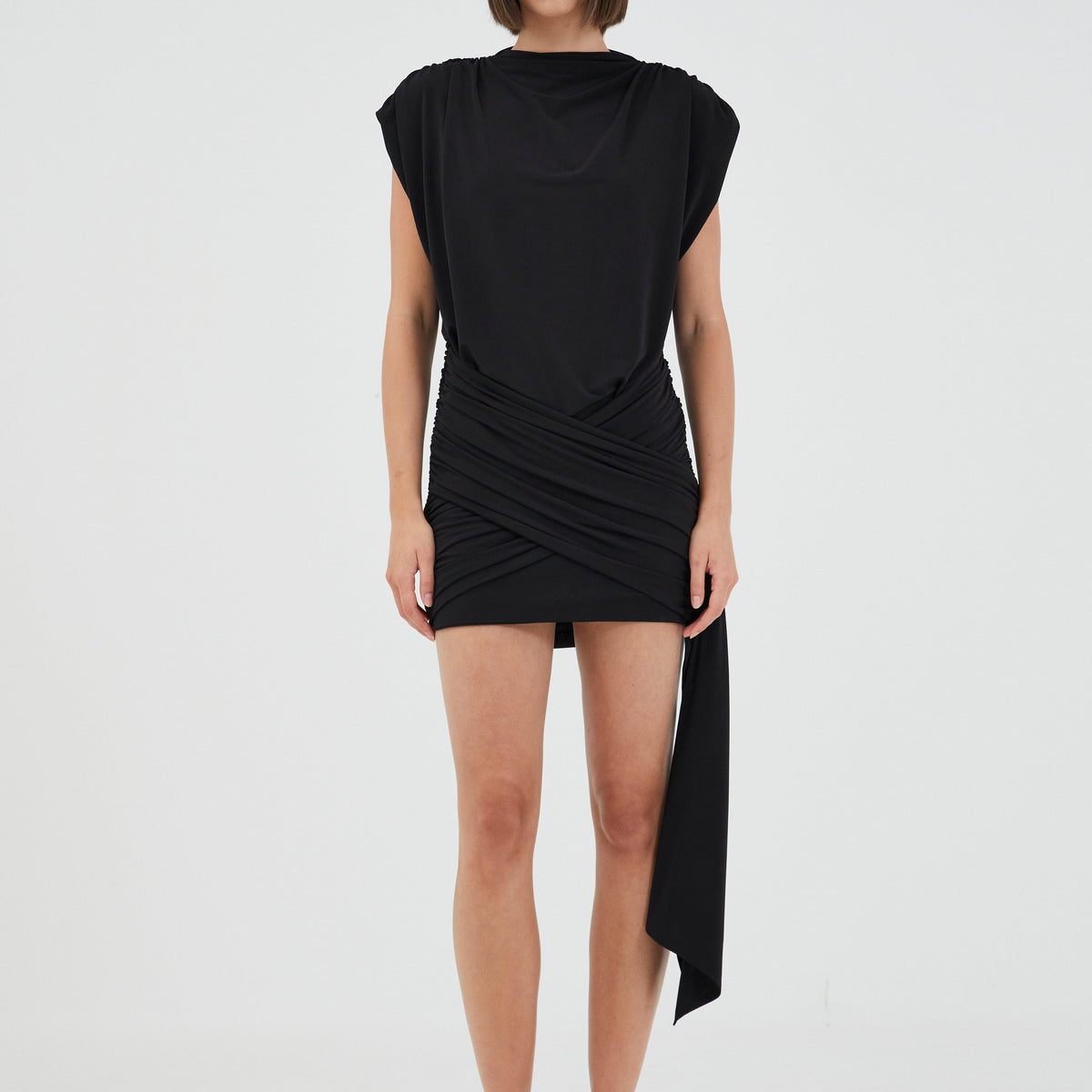 knee length dresses for ladies UNTOUCHABLE AURA MINI DRESS BLACK – ENVY BOUTIQUE