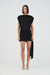 THIRD FORM AURA DRAPED MINI DRESS | BLACK