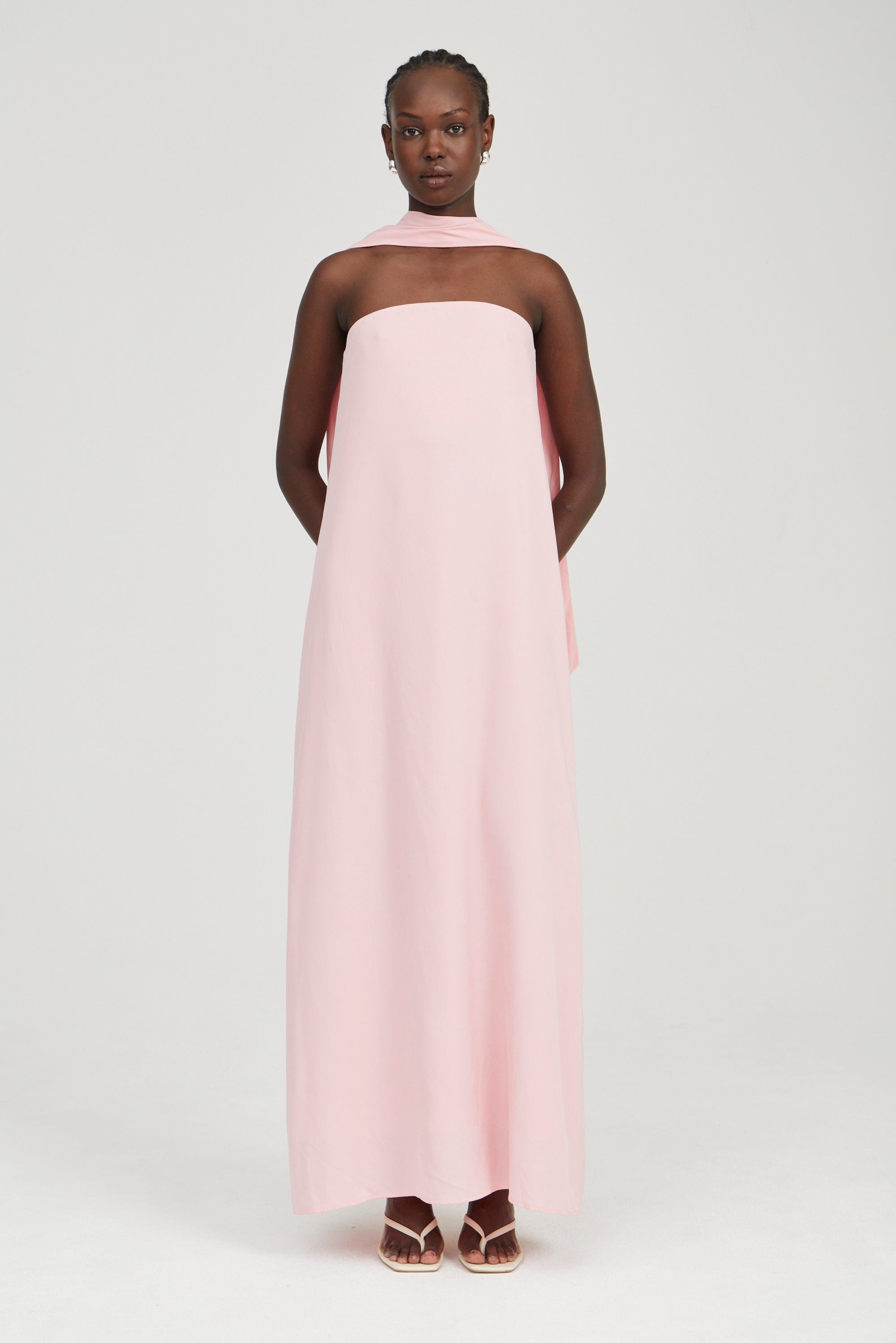 third form pink dress Third Form - - Exclusive Visions Lace-Trimmed Maxi Dress - Pink - AU 10