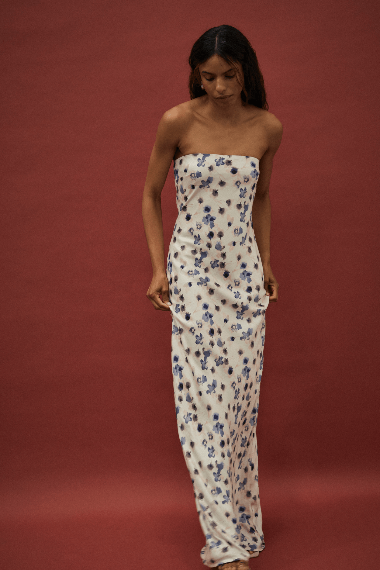 BLUE BELL BIAS STRAPLESS DRESS | FLORAL | THIRD FORM | Women's Maxi Dresses | Shop New Dresses THIRD FORM - International BLUE BELL BIAS STRAPLESS DRESS | FLORAL | THIRD FORM | Women's Maxi Dresses | Shop New Dresses THIRD FORM - International