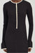 THIRD FORM BOUND KNIT LS DRESS | SOOT & SHELL