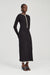 THIRD FORM BOUND KNIT LS DRESS | SOOT & SHELL