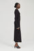 THIRD FORM BOUND KNIT LS DRESS | SOOT & SHELL