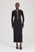 THIRD FORM BOUND KNIT LS DRESS | SOOT & SHELL