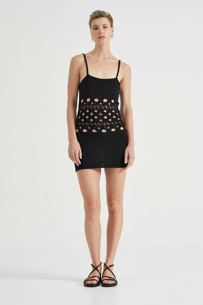 BREAK AWAY KNIT MINI SLIP | BLACK | THIRD FORM | Day Dresses