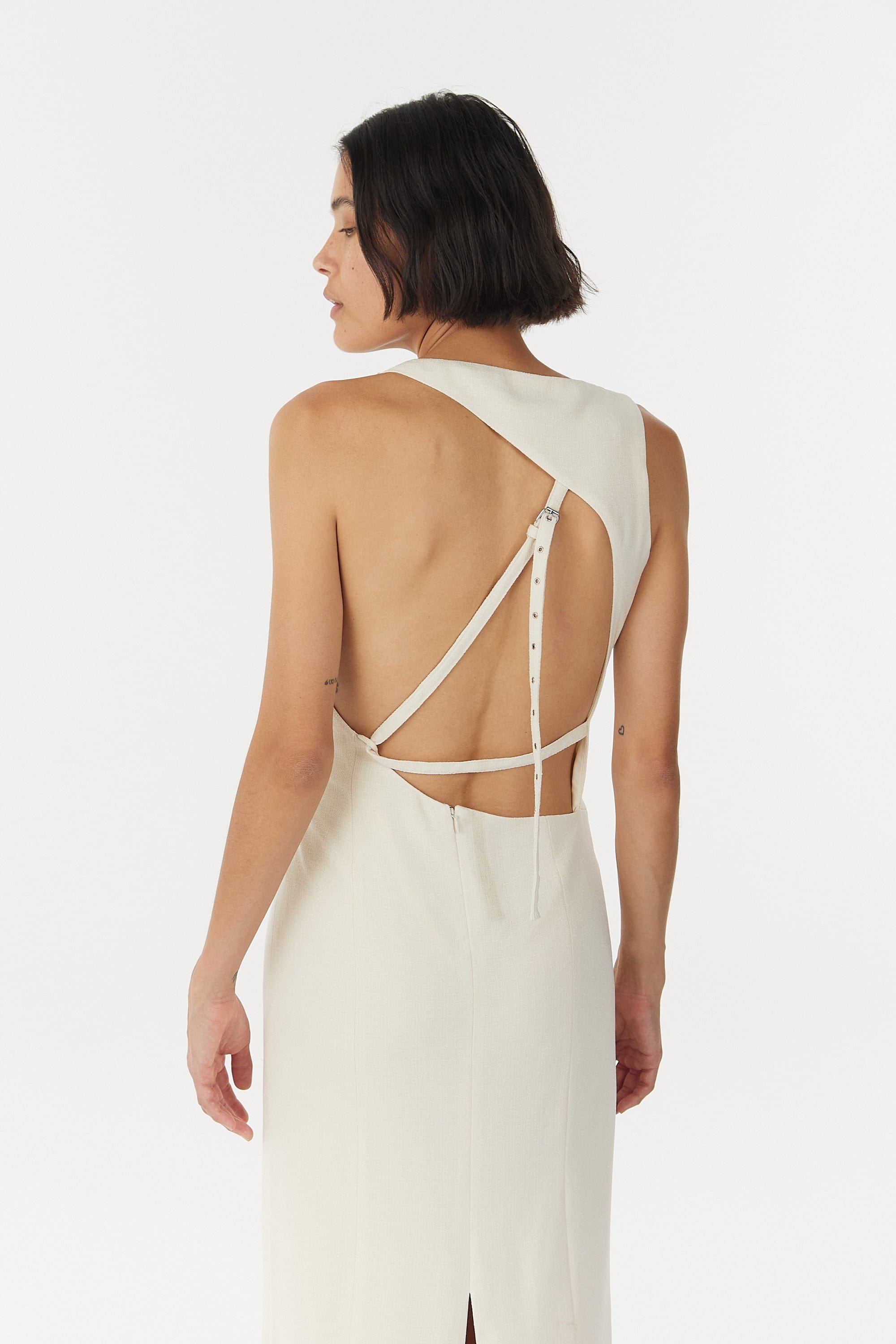 CHROME VISION OPEN BACK DRESS | CREAM | Third Form | Women's Fashion Australia | Shop Dresses THIRD FORM - International CHROME VISION OPEN BACK DRESS | CREAM | Third Form | Women's Fashion Australia | Shop Dresses THIRD FORM - International