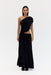 THIRD FORM CRAVE ROUCHED FLOOR LENGTH DRESS | GRAPHITE