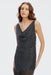 Crossing Cowl Floor Length Dress | Black Polka - THIRD FORM