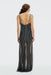 Crossing Cowl Floor Length Dress | Black Polka - THIRD FORM