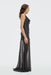 Crossing Cowl Floor Length Dress | Black Polka - THIRD FORM