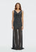 Crossing Cowl Floor Length Dress | Black Polka - THIRD FORM