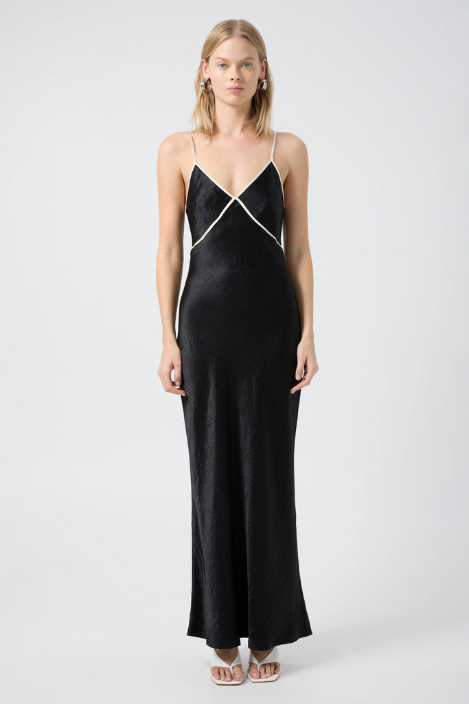 CRUSH CONTRAST BIND CAMI DRESS | BLACK & CREAM | THIRD FORM | Women's  Australian Fashion — THIRD FORM