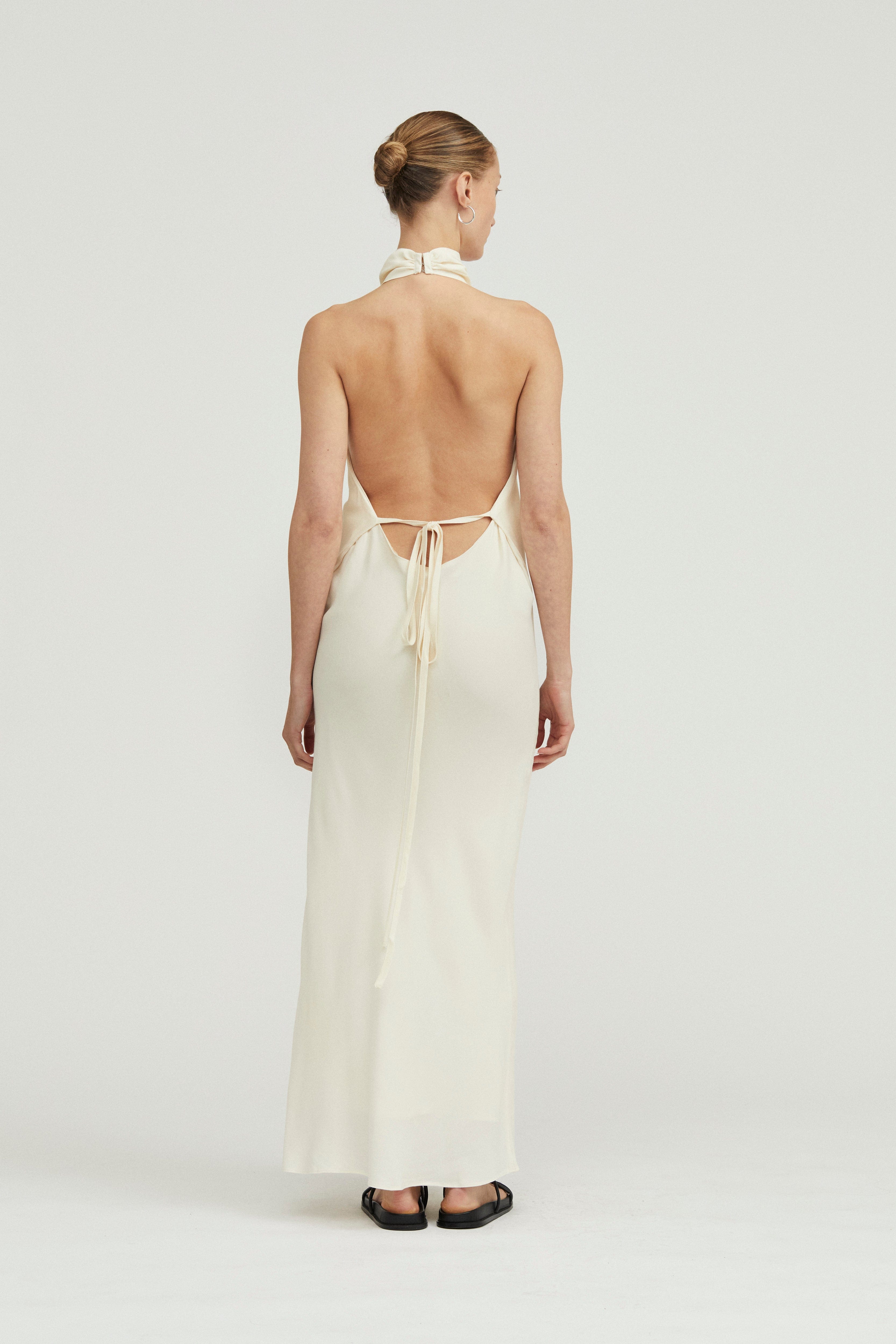 cream day dress FRAME Women's The Vista Day Dress | Cream Multi | Linen