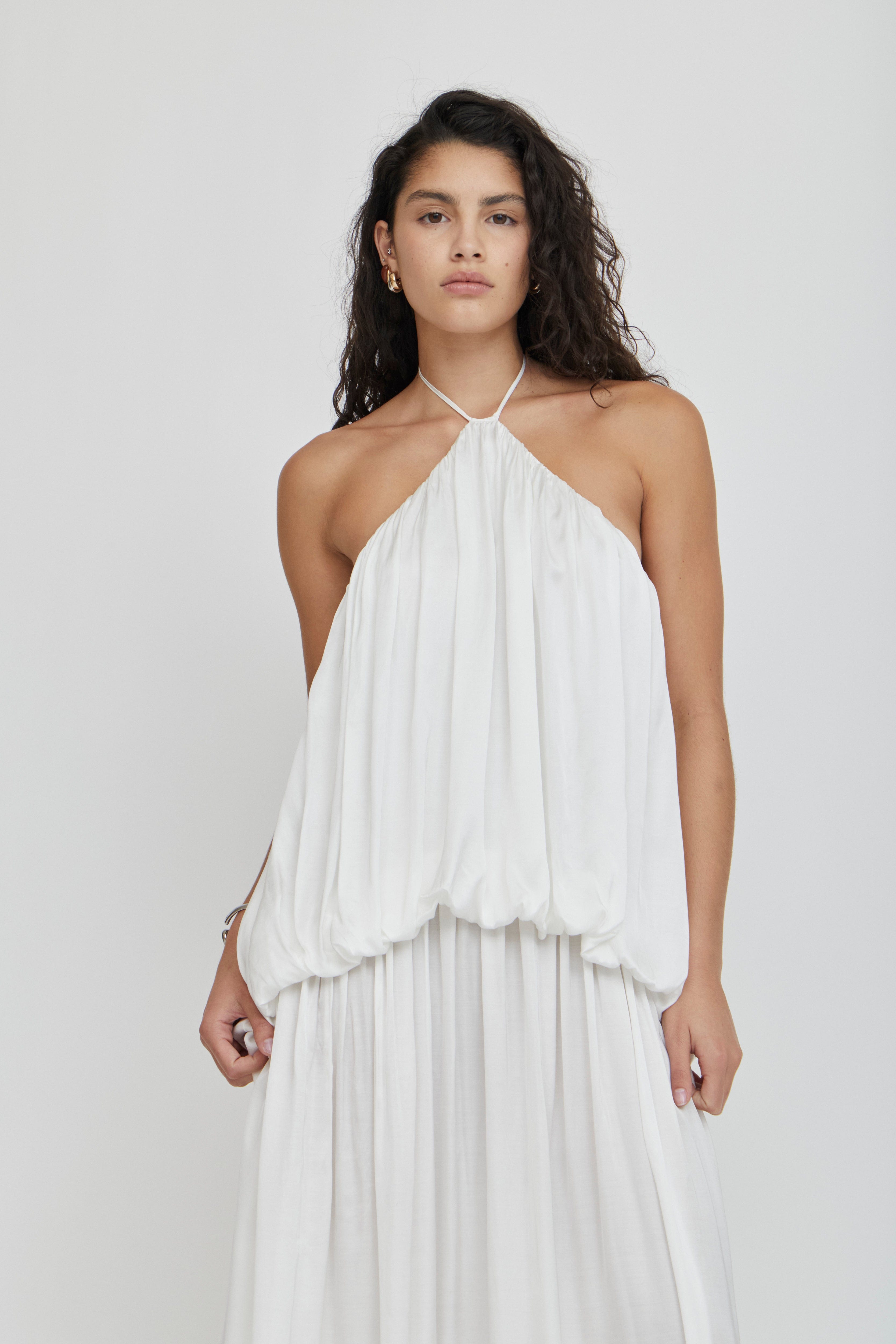 fashion halter dress DREAMT HALTER MAXI DRESS | CLOUD | THIRD FORM | Women's Australian Fashion — THIRD FORM