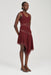 THIRD FORM ECHO ASYMMETRIC TANK DRESS | CRIMSON