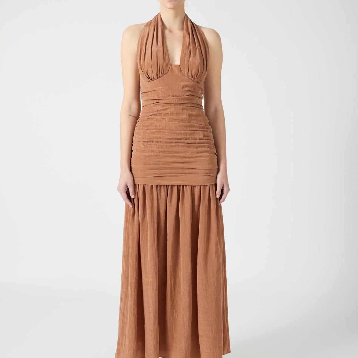 sachin and babi light blue dress Nellie Satin Maxi Dress in Yellow