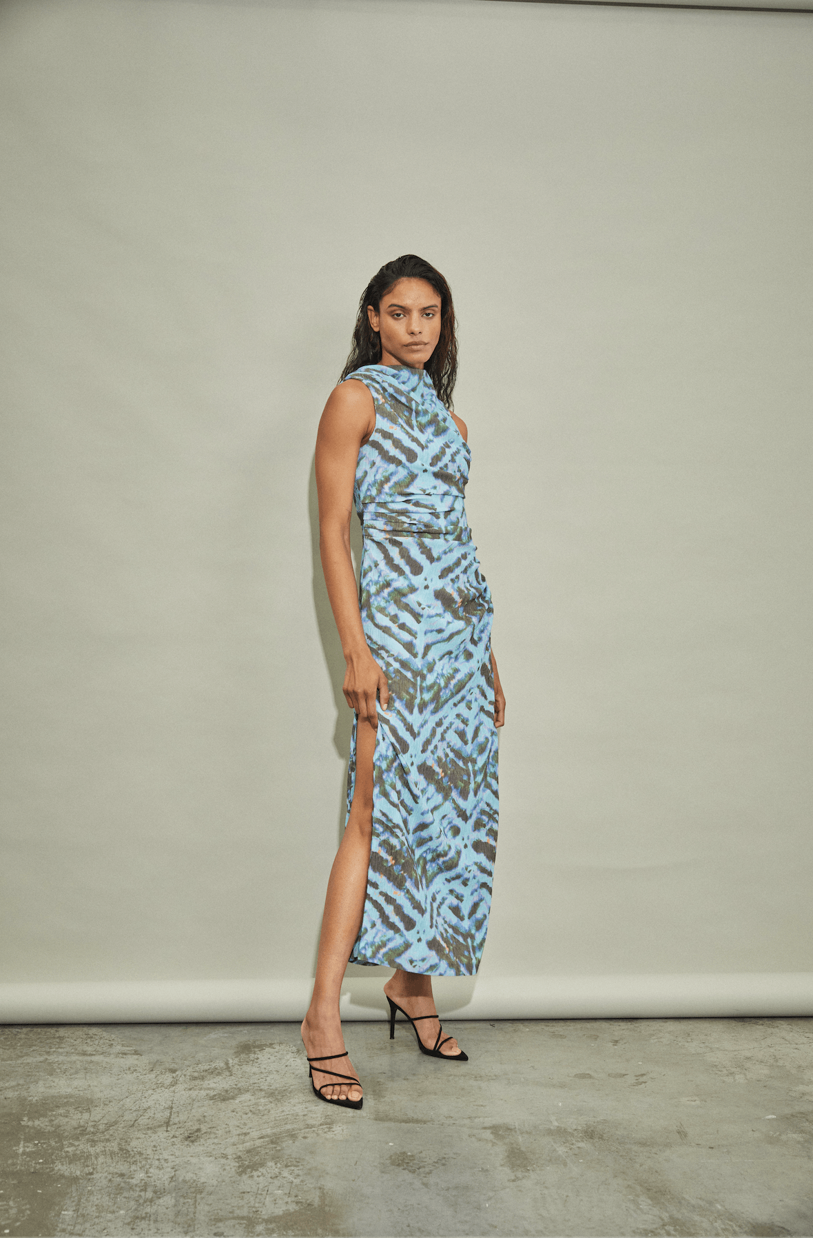 ELECTRIC TUCKED MAXI TANK DRESS | TIE DYE — THIRD FORM ELECTRIC TUCKED MAXI TANK DRESS | TIE DYE — THIRD FORM