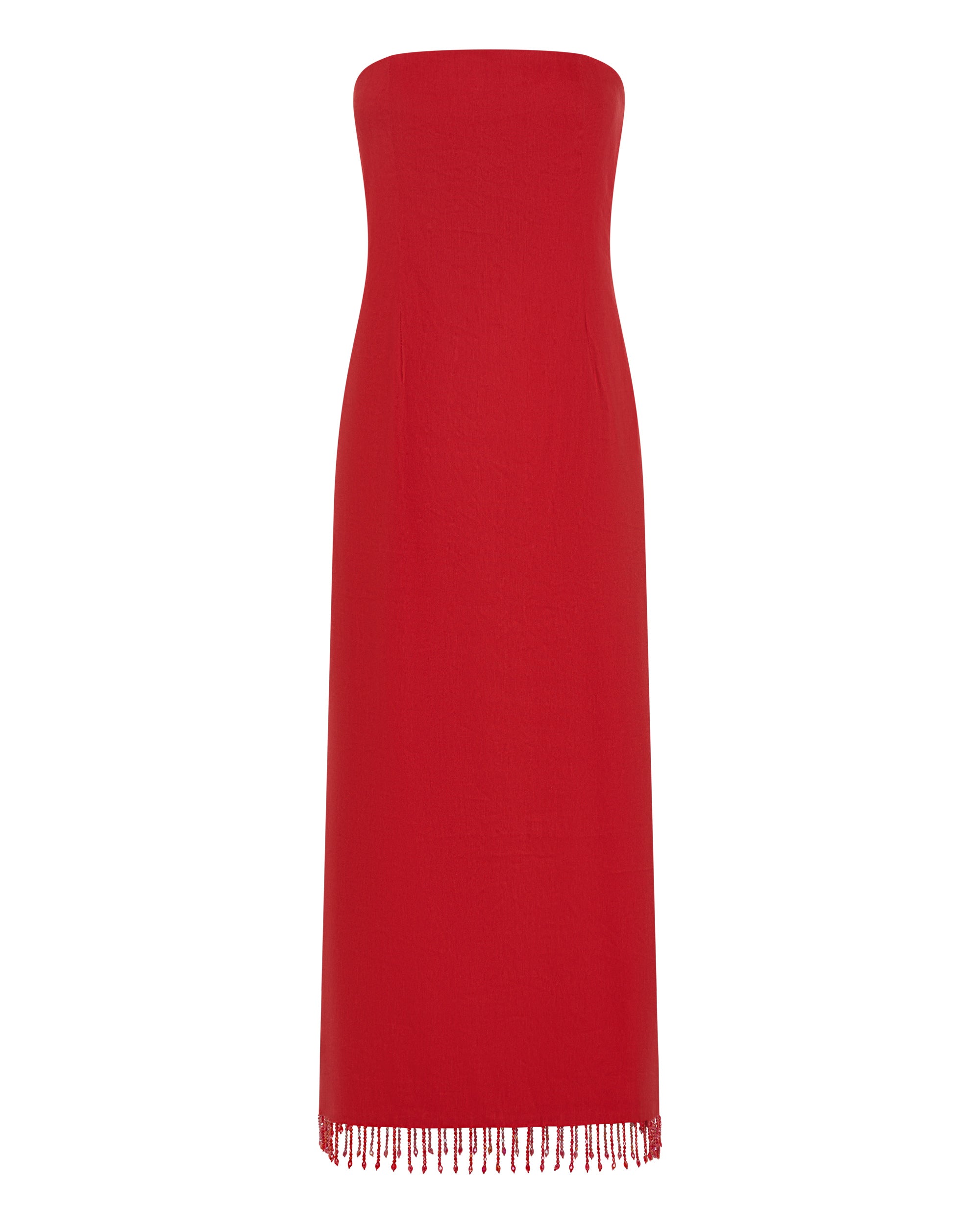 FLAME LINEN STRAPLESS DRESS | GRENADINE | THIRD FORM | Women's Australian Fashion THIRD FORM - International FLAME LINEN STRAPLESS DRESS | GRENADINE | THIRD FORM | Women's Australian Fashion THIRD FORM - International