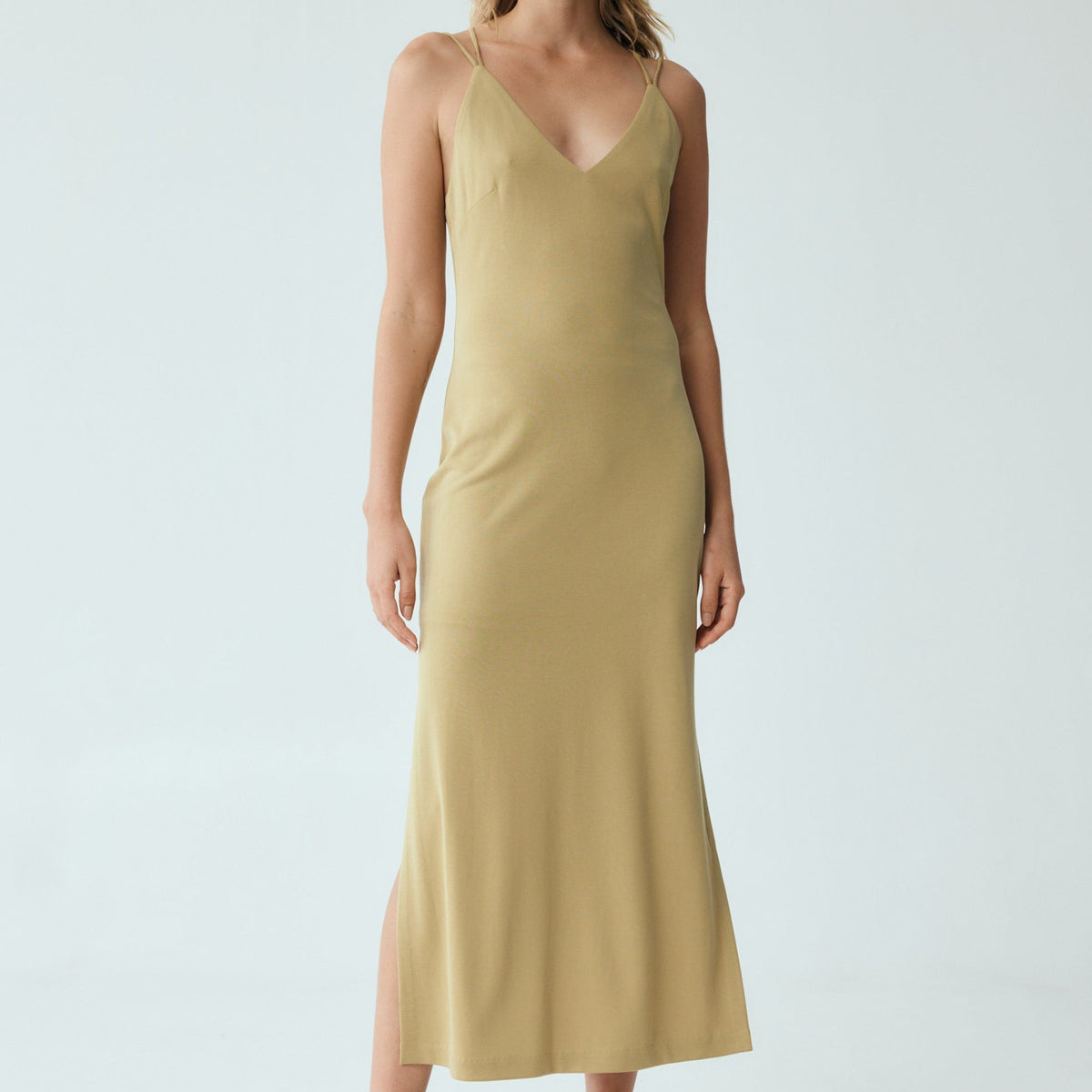 FORM CROSS BACK MIDI DRESS | KHAKI | Third Form | Women's Sale Dresses | Shop Now THIRD FORM - International FORM CROSS BACK MIDI DRESS | KHAKI | Third Form | Women's Sale Dresses | Shop Now THIRD FORM - International