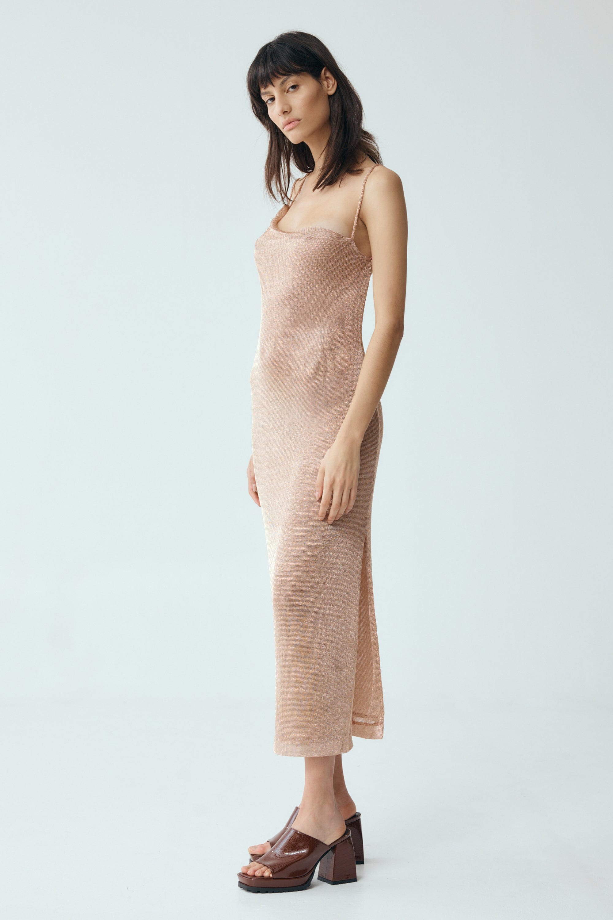 HEAVY METAL KNIT COWL SLIP | ROSE GOLD | Third Form | Women's Sale | Shop Now THIRD FORM - International HEAVY METAL KNIT COWL SLIP | ROSE GOLD | Third Form | Women's Sale | Shop Now THIRD FORM - International