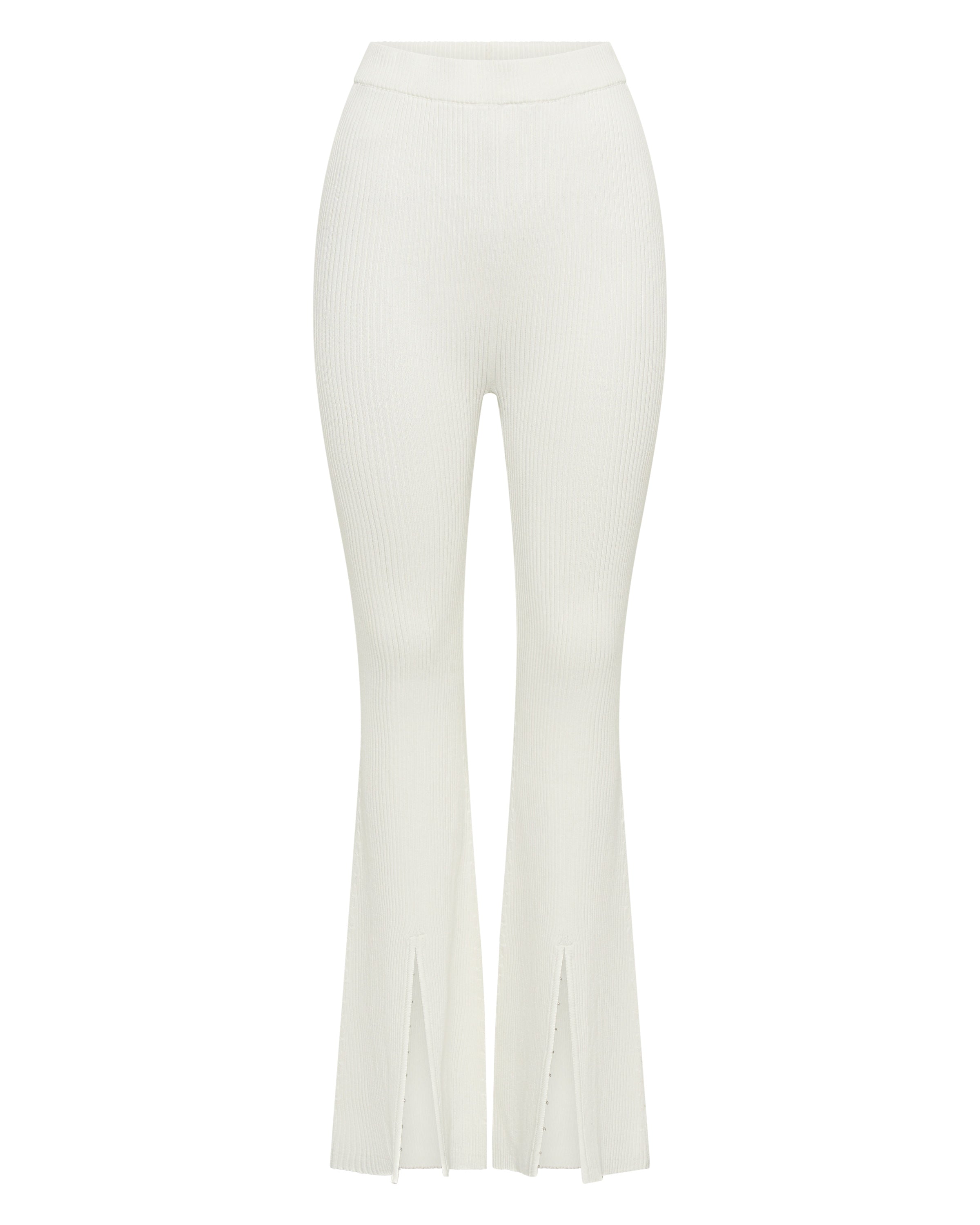 HOOKED IN KNIT FLARE PANT OFF WHITE Third Form Women's Sale