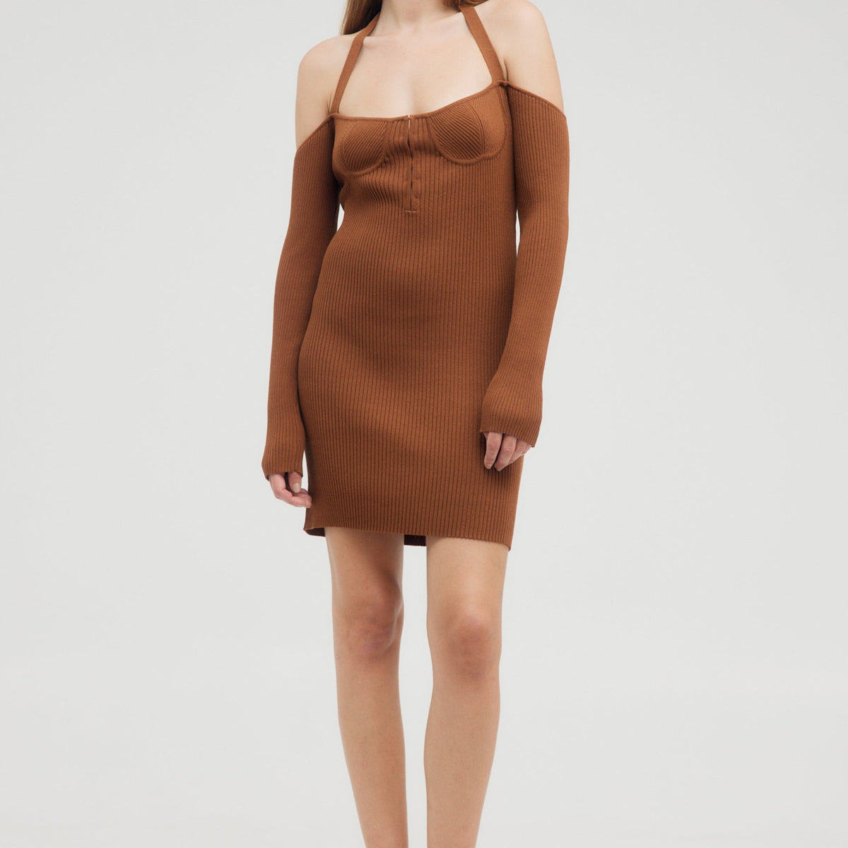 HOOKED IN KNIT HALTER MINI | CINNAMON | Third Form | Women's Sale Dresses | Shop Now THIRD FORM - International HOOKED IN KNIT HALTER MINI | CINNAMON | Third Form | Women's Sale Dresses | Shop Now THIRD FORM - International