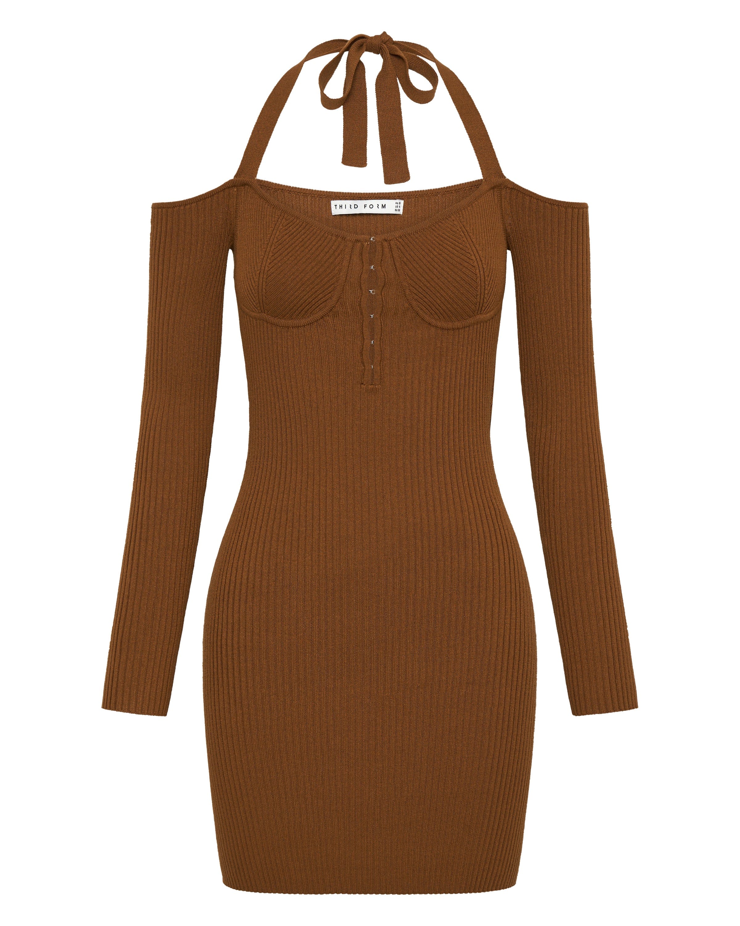 HOOKED IN KNIT HALTER MINI | CINNAMON | Third Form | Women's Sale Dresses | Shop Now THIRD FORM - International HOOKED IN KNIT HALTER MINI | CINNAMON | Third Form | Women's Sale Dresses | Shop Now THIRD FORM - International