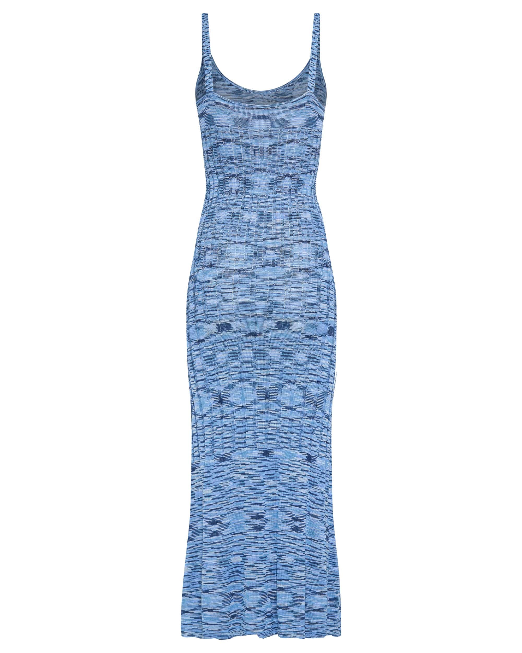 HORIZON KNIT FLARE OUT SLIP DRESS | BLUES THIRD FORM - International HORIZON KNIT FLARE OUT SLIP DRESS | BLUES THIRD FORM - International