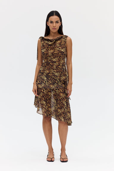 THIRD FORM INSTINCT ASYMETRIC CAMISOLE | LEOPARD