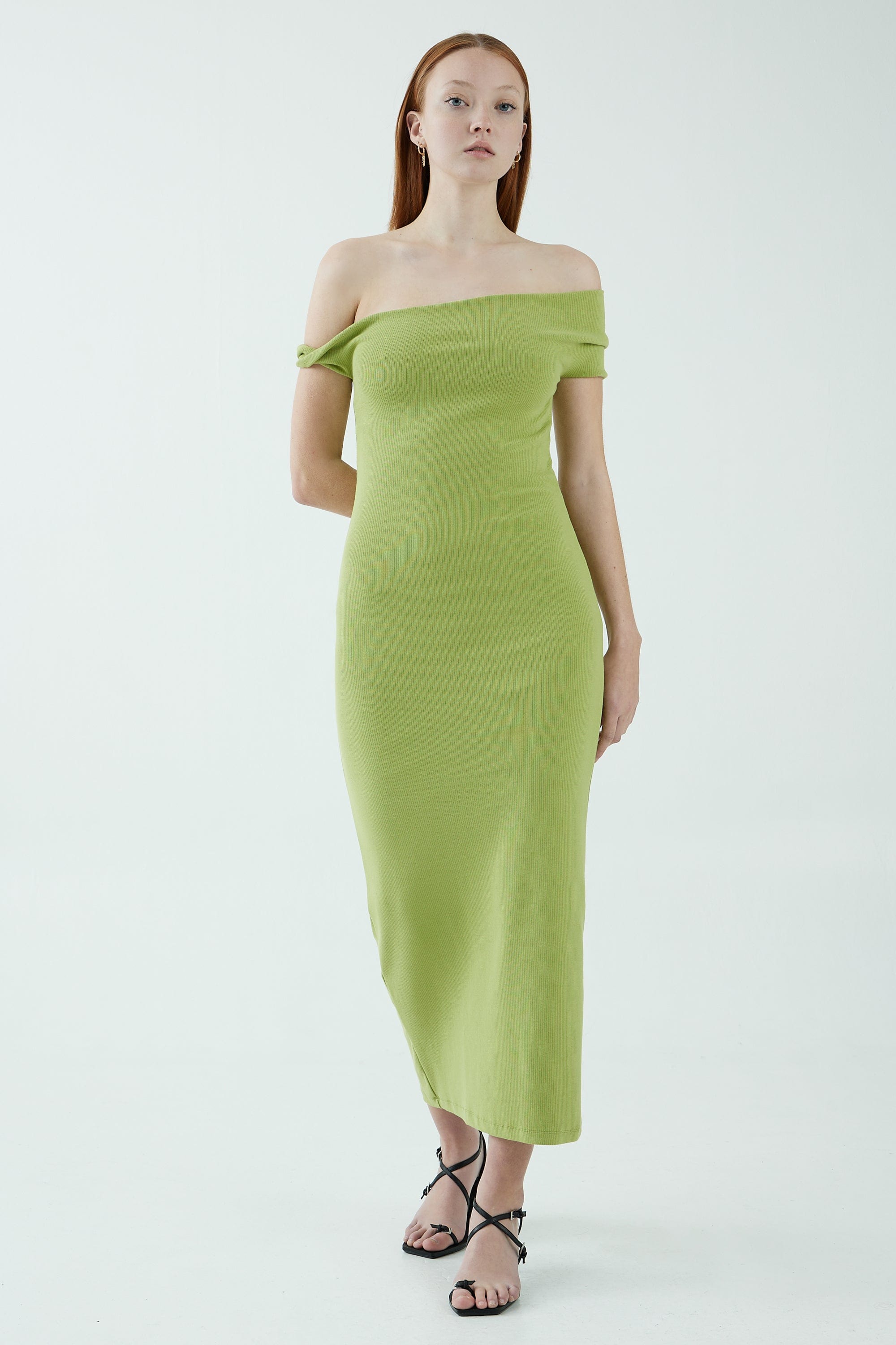 INTERTWINED OFF SHOULDER DRESS | WASABI | Third Form | Women's Sale | Online Now THIRD FORM - International INTERTWINED OFF SHOULDER DRESS | WASABI | Third Form | Women's Sale | Online Now THIRD FORM - International
