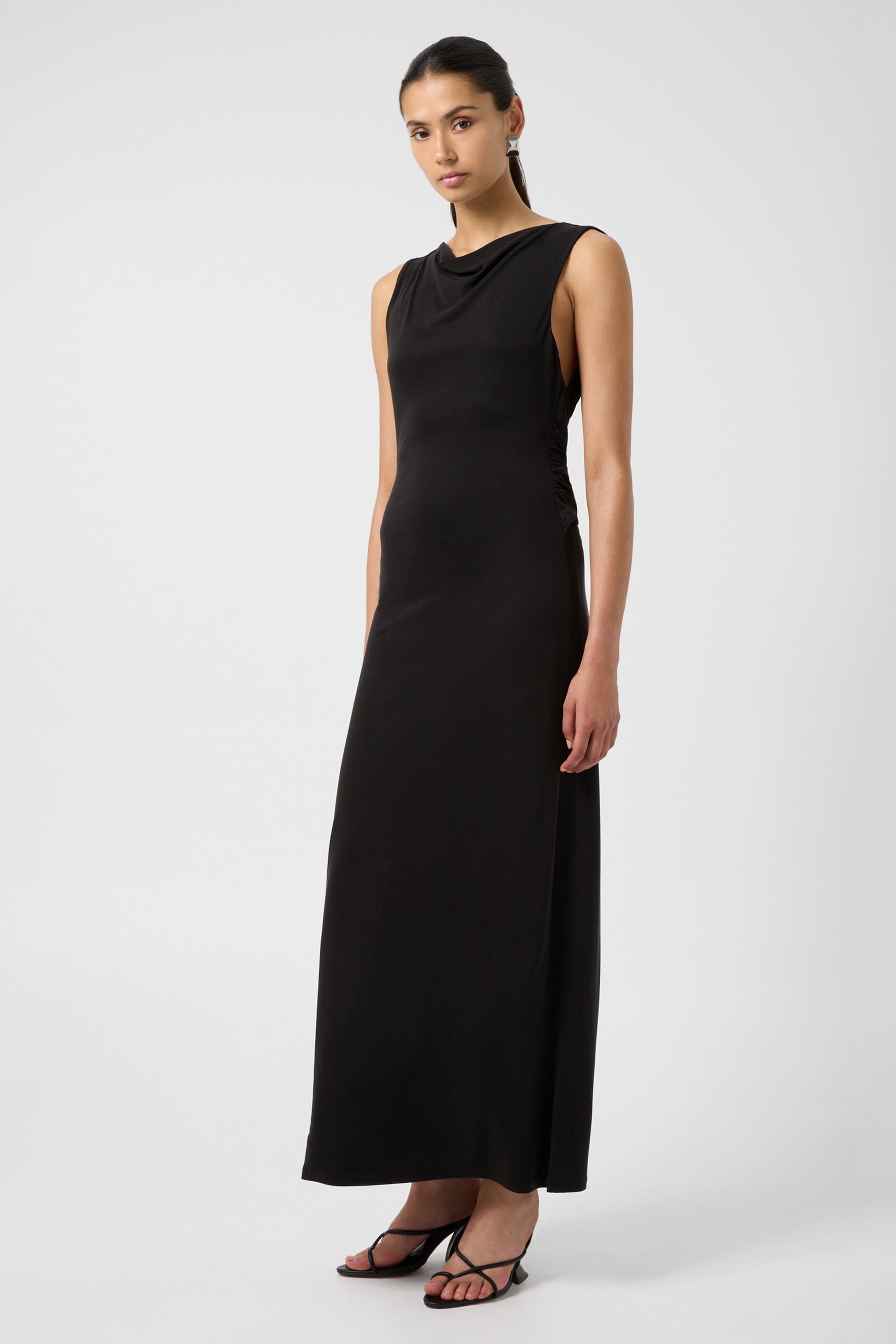 INTERWEAVE BACKLESS MAXI DRESS | BLACK | THIRD FORM | Women's Australian Fashion THIRD FORM - International INTERWEAVE BACKLESS MAXI DRESS | BLACK | THIRD FORM | Women's Australian Fashion THIRD FORM - International